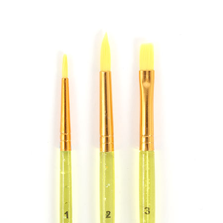 Awesome 3-Pack Face and Body Paint Brushes
