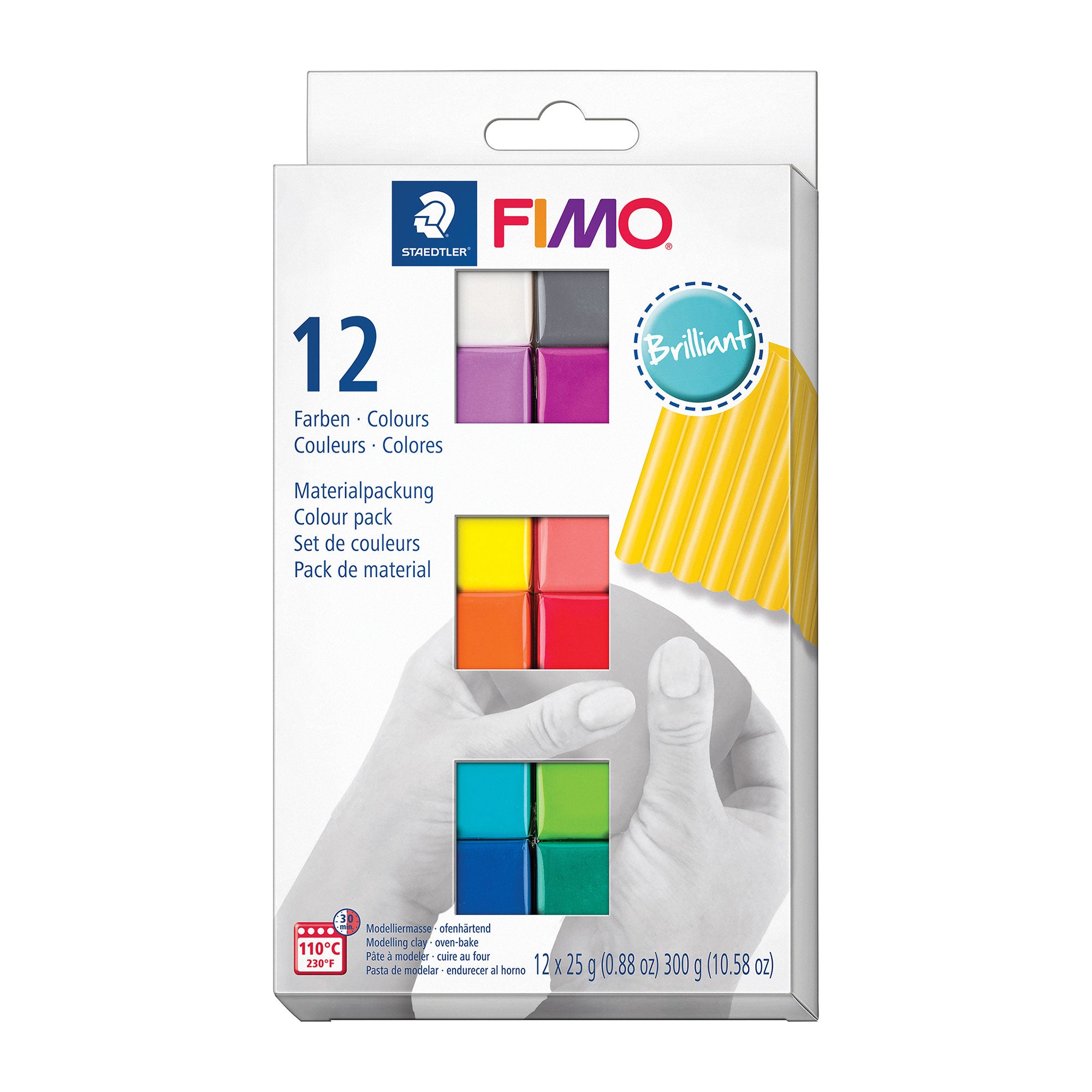 12-Pack FIMO Soft Polymer Clay - Stunning Colors!