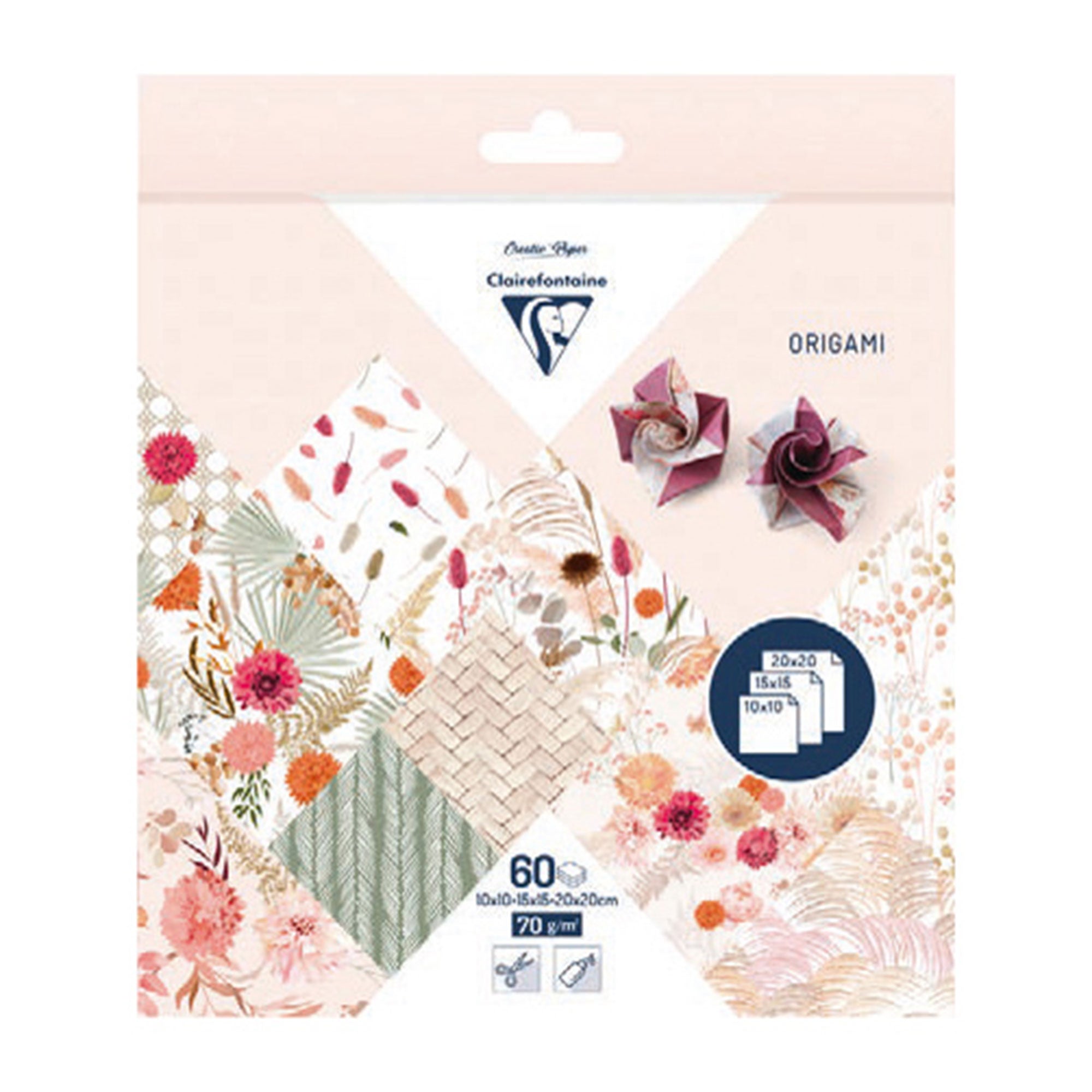 Clairefontaine's Enchanting 60-Sheet Dried Flowers Origami Kit