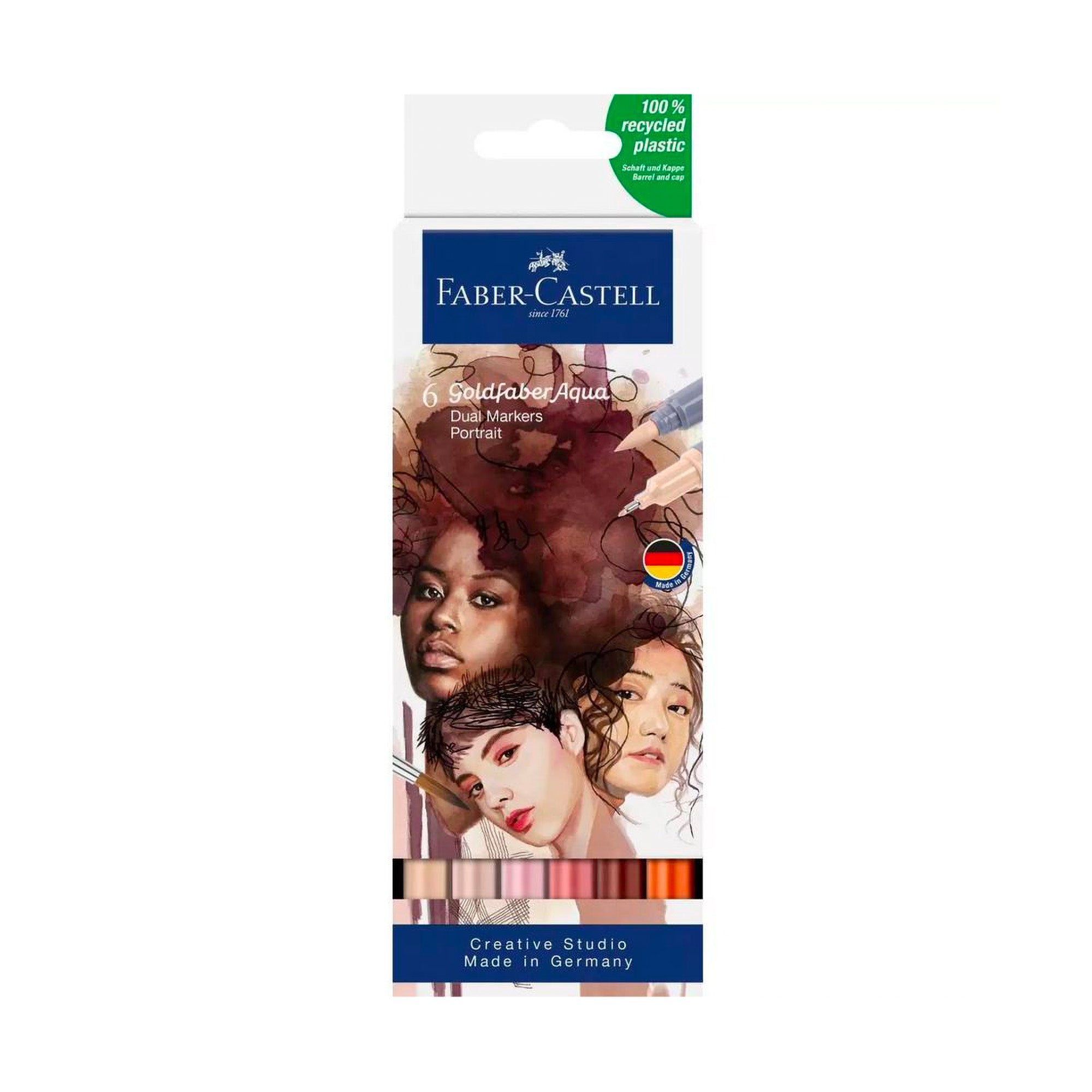 6-Pack Goldfaber Aqua Dual Markers - Portrait: Unleash Your Creativity!