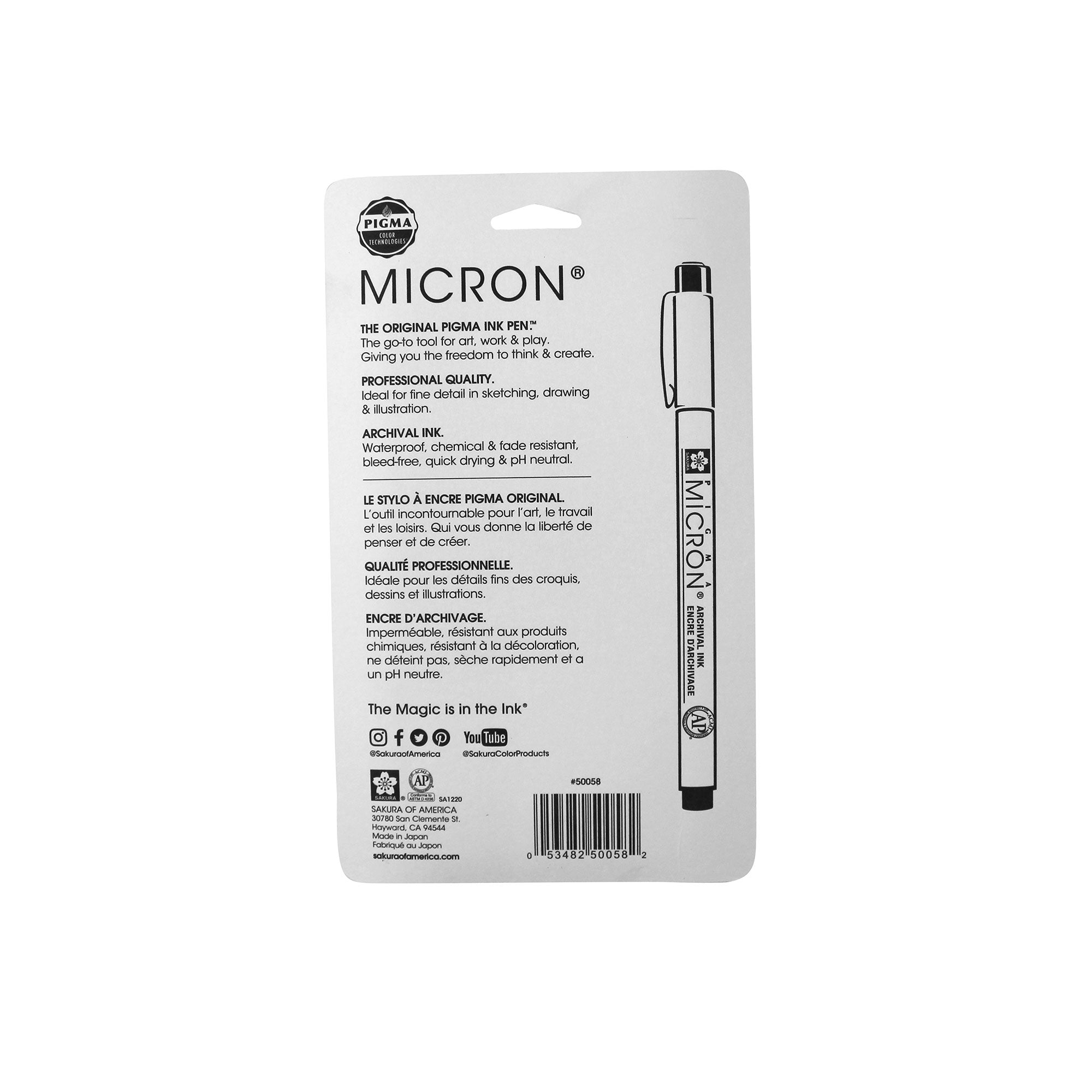 6-Pack Assorted Black Pigma Micron Pens - Your Artistic Essential!