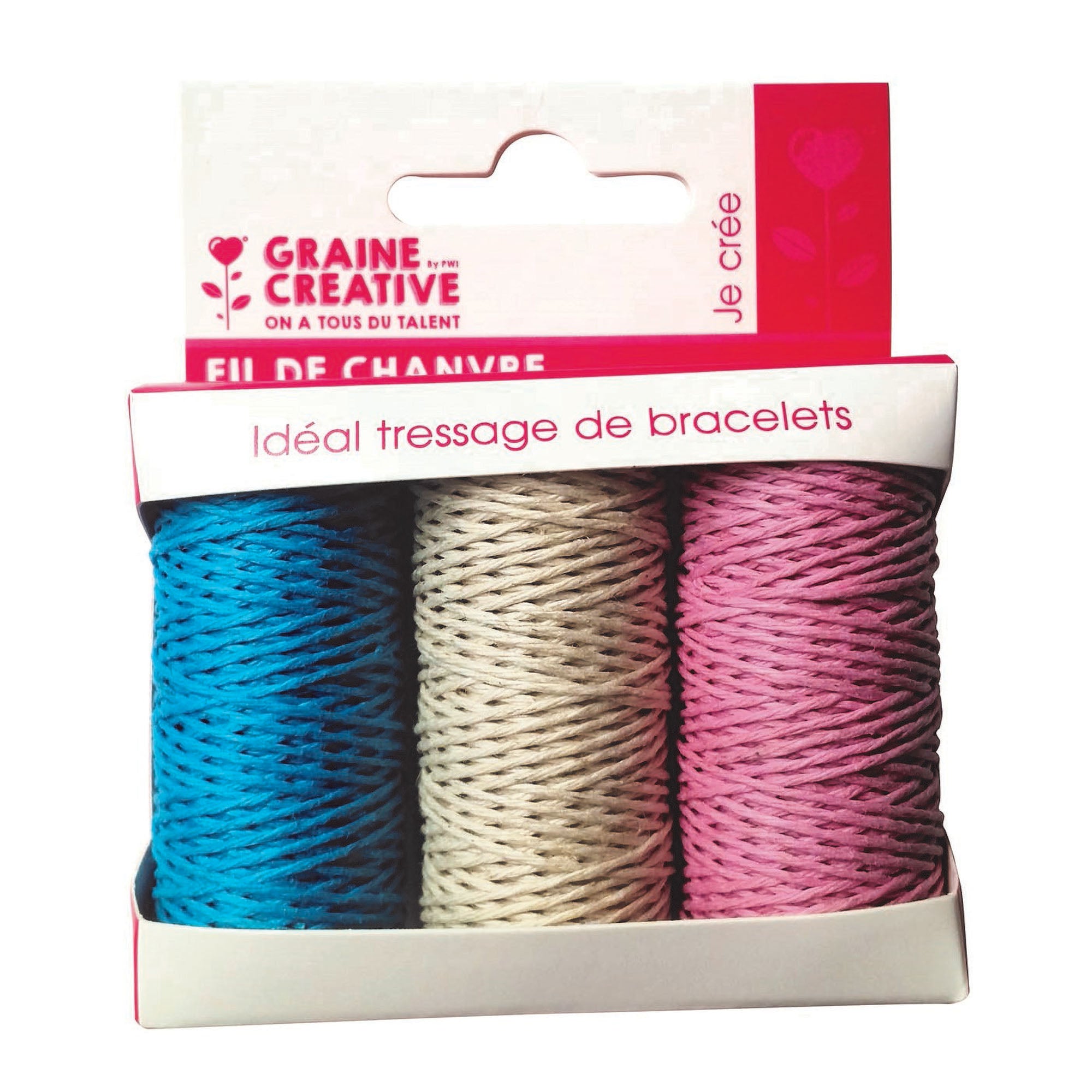 Triple Delight Hemp Spools - Ideal for Childhood Crafts