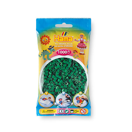 Fun-Filled Bag of 1000 Hama Midi Green Beads