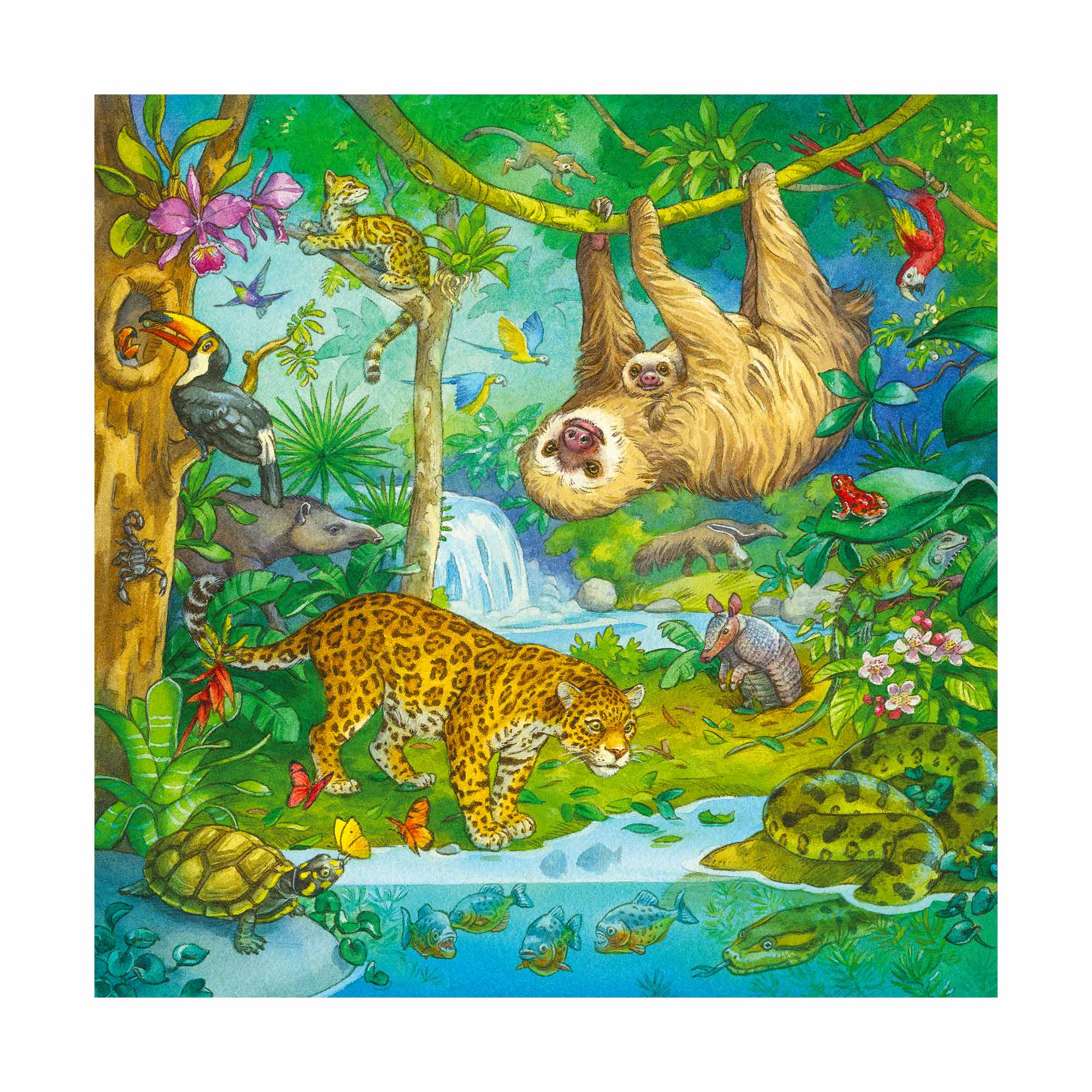 3-Pack 49-Piece Jungle Fun Puzzle Set