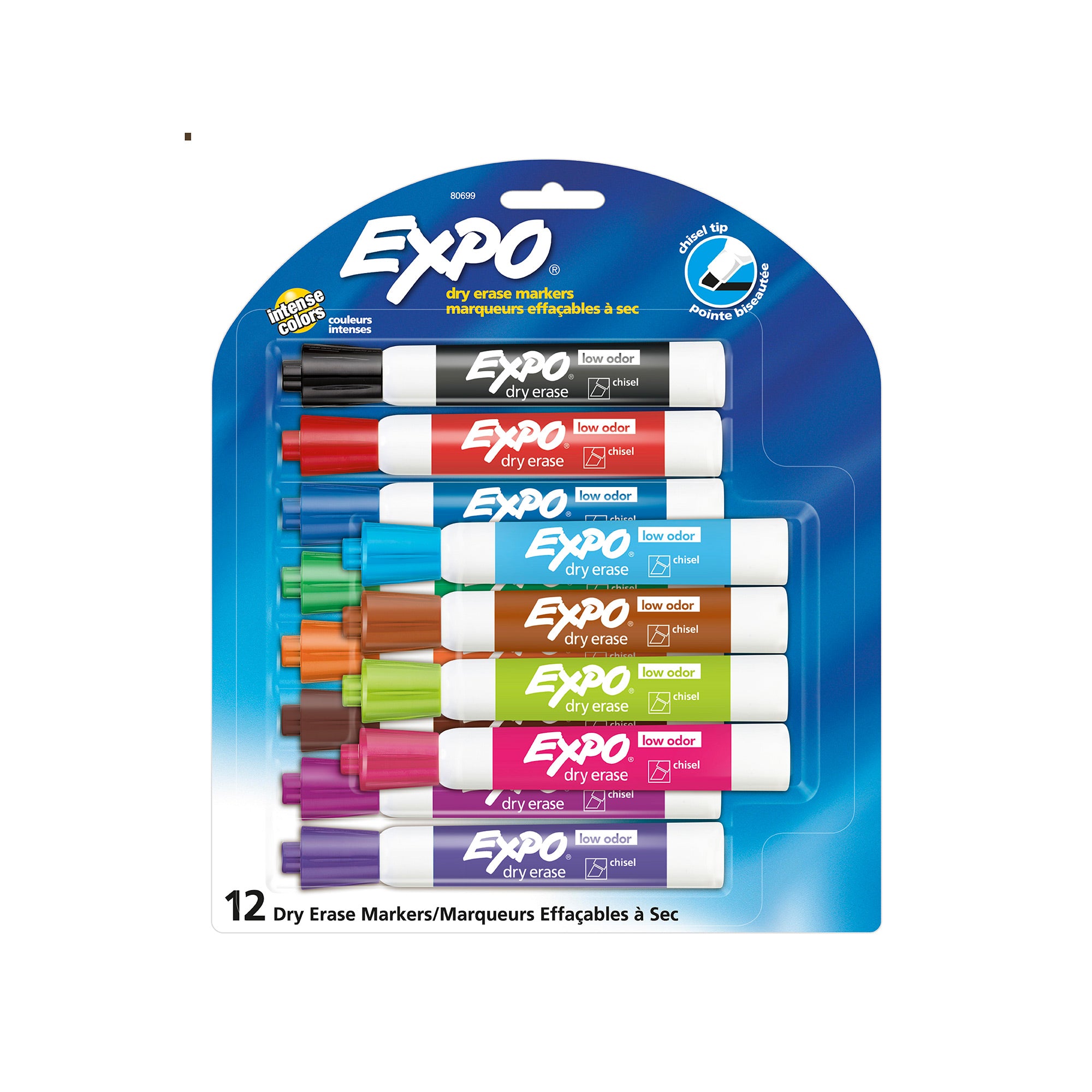 12-Pack EXPO Dry-Erase Markers with Chisel Tip - Ideal for All Spaces!