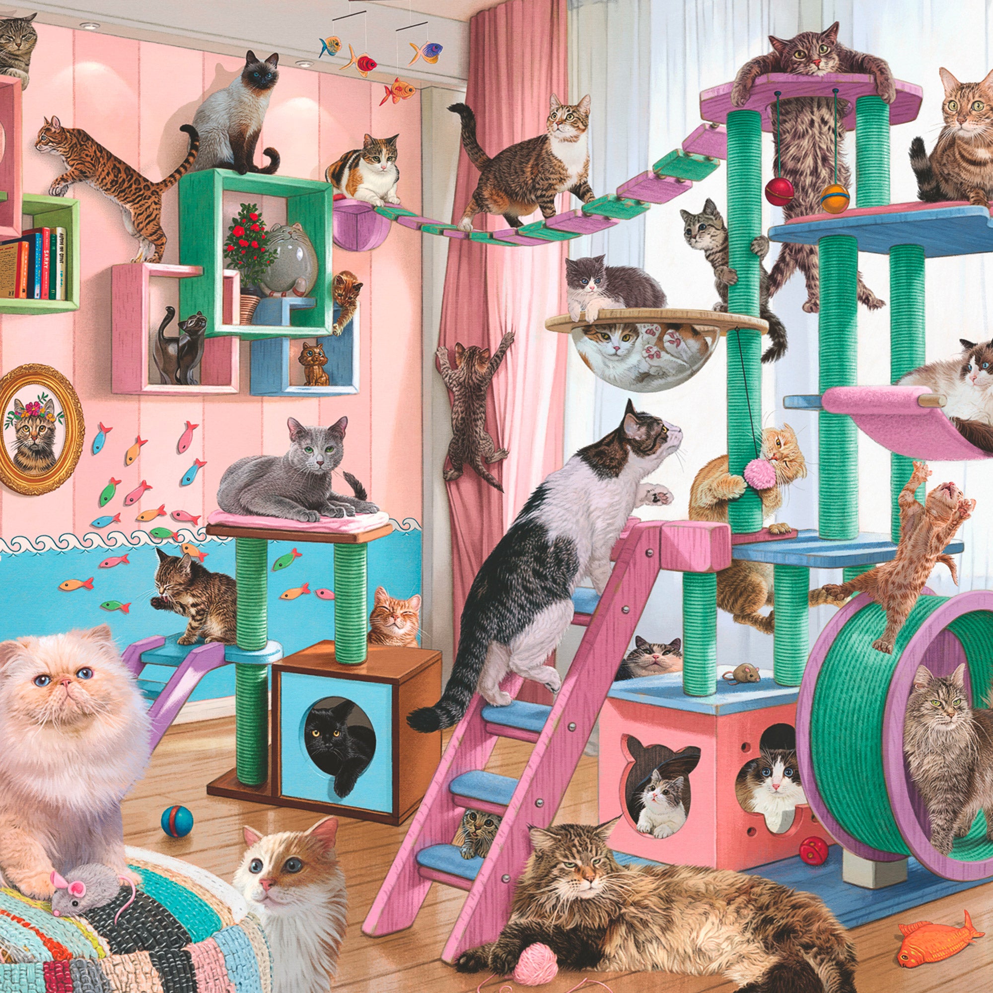 Adult's Dream: Cat Tree Heaven 1,000-Piece Puzzle