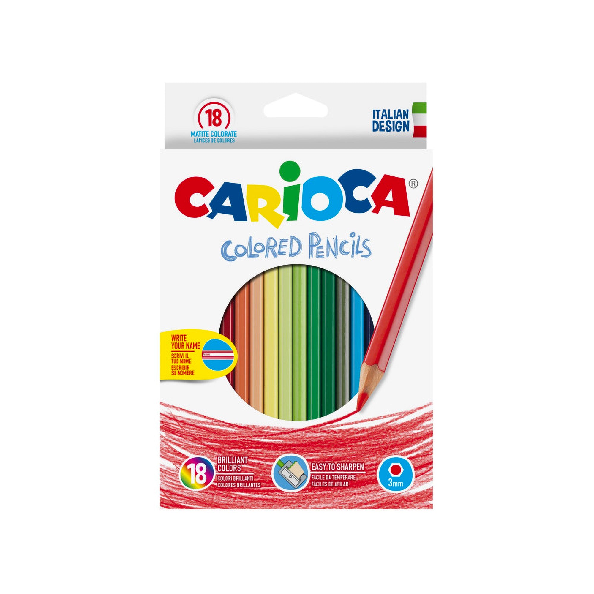 18-Piece Colorful Coloured Pencils Set