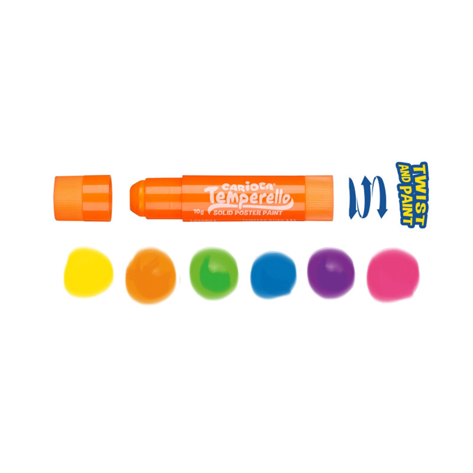 6-Pack Temperello Neon Poster Paint Sticks - Unleash Your Creativity!