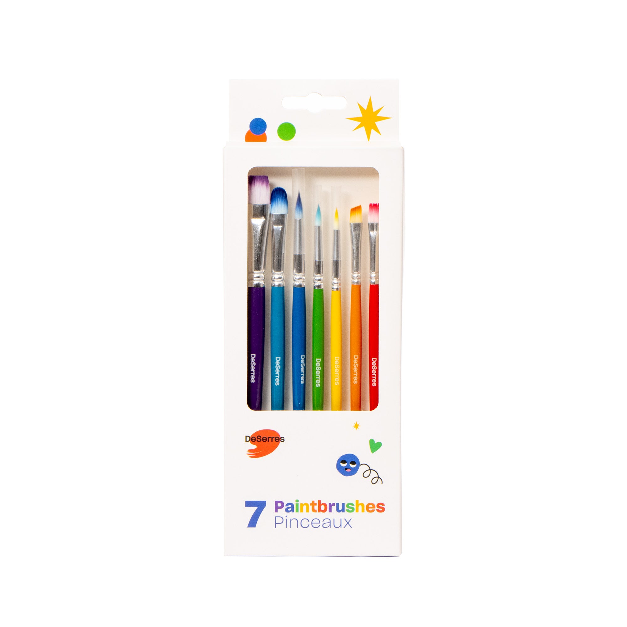 Fantastic 7-Pack Kids Paintbrushes