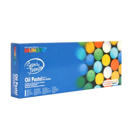 12-Pack Semi-Jumbo Oil Pastels for Artists - Unleash Your Creativity!