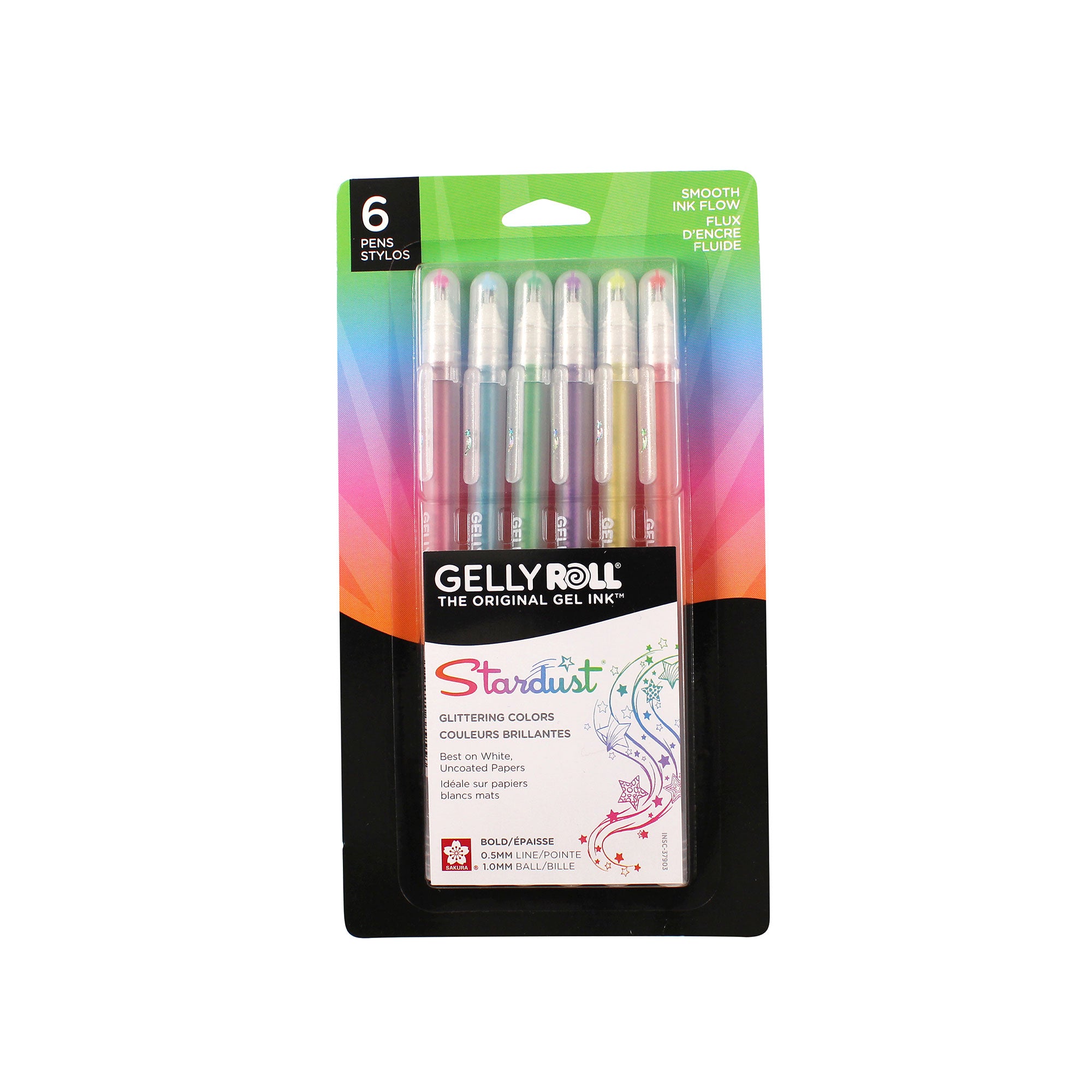 Enchanting 6-Pack Gelly Roll Stardust Pens - Galaxy Edition