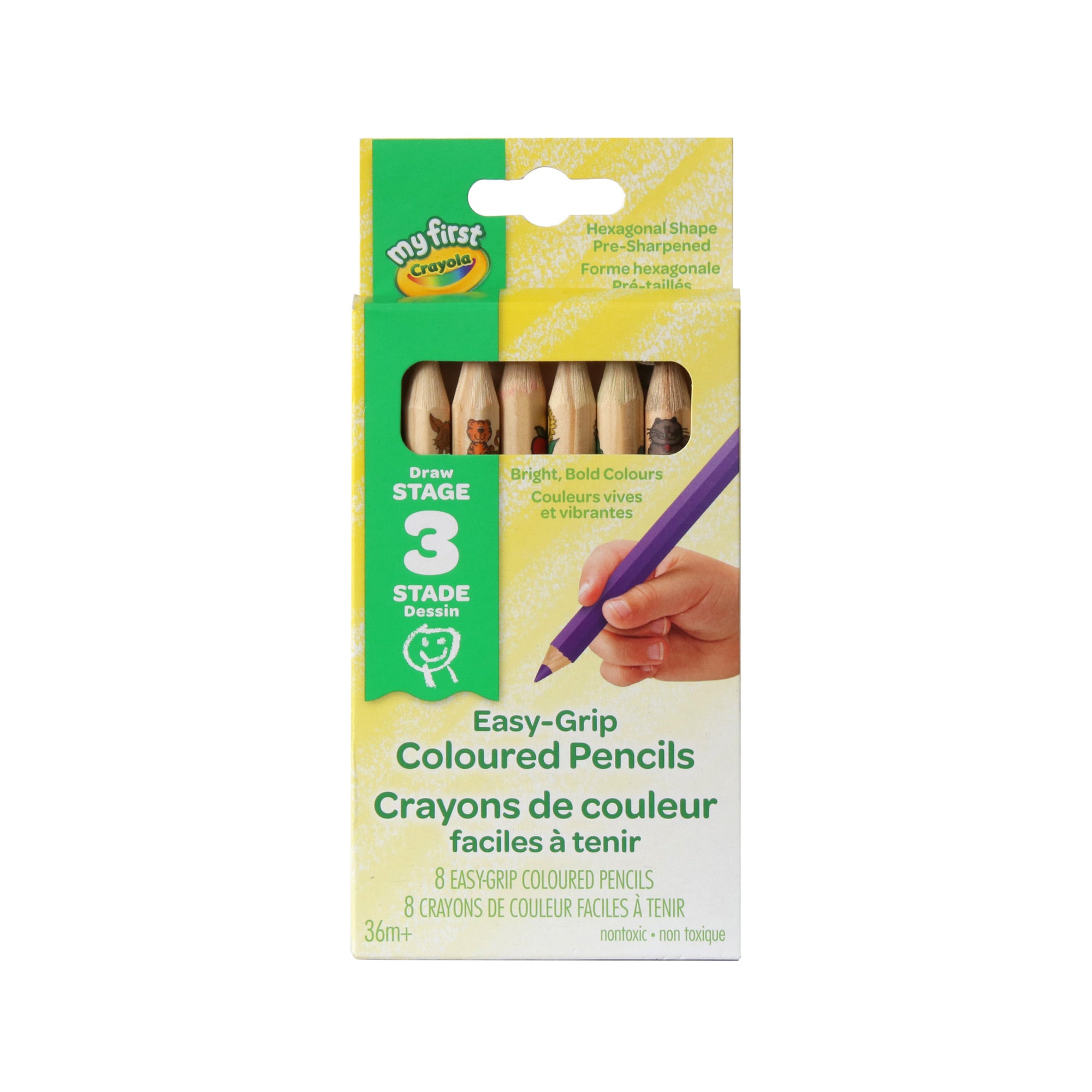 8-Pack Crayola My First Easy-Grip Coloured Pencils - Unleash Your Little Artist's Imagination!