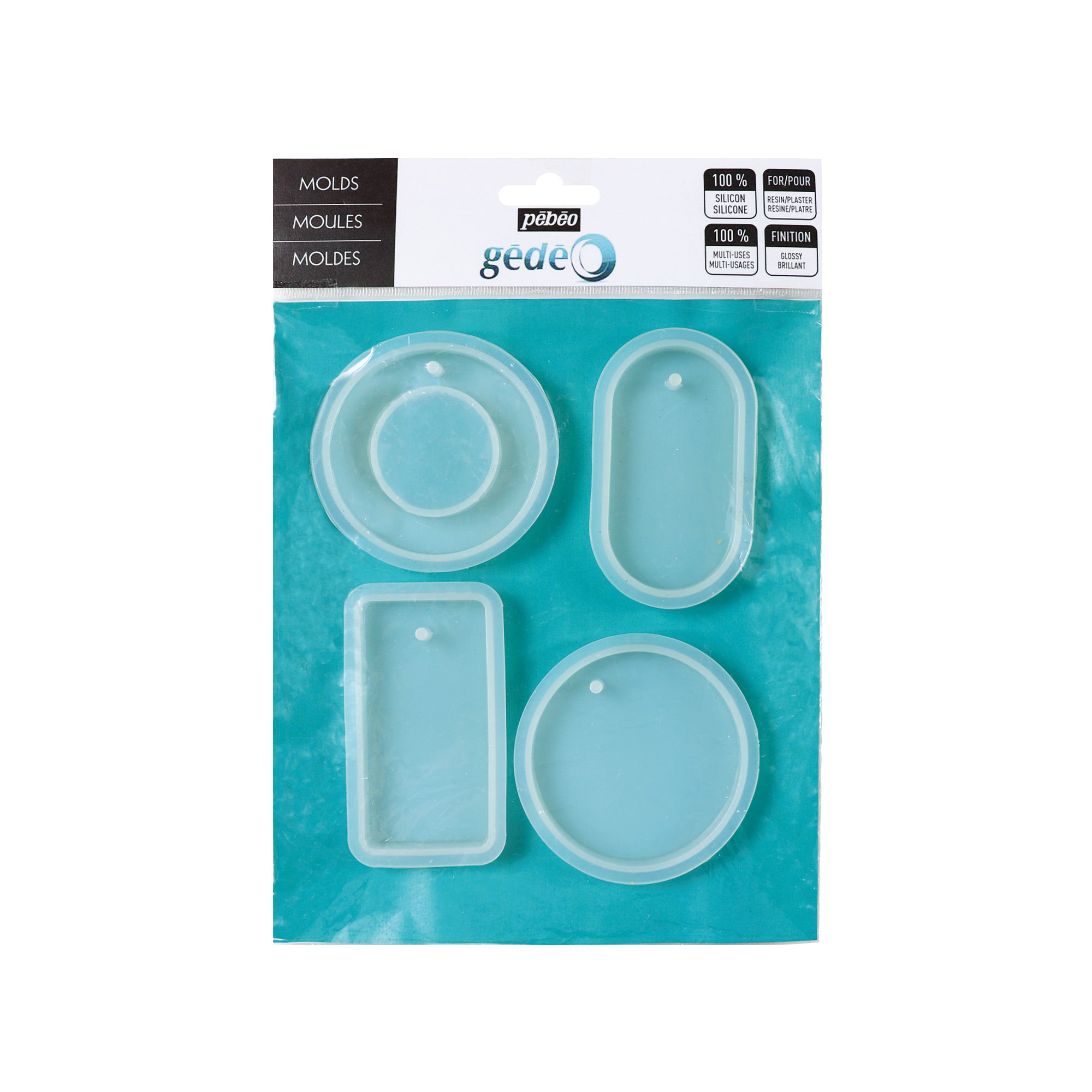 Gédeo 4-Pack Geometric Silicone Moulds - Unleash Your Creativity!