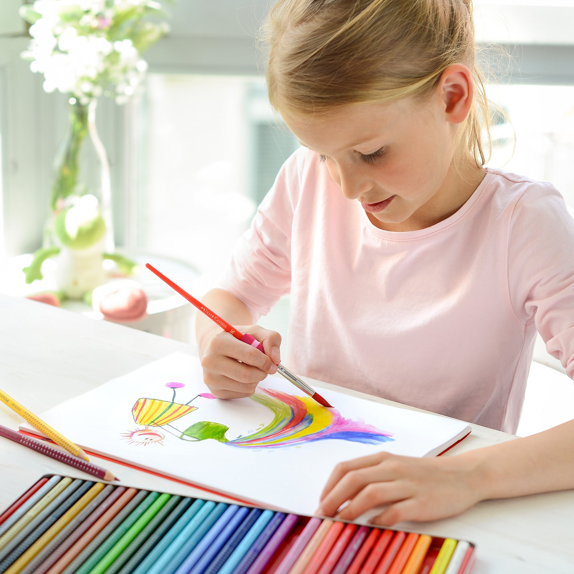 36-Pack Colorful Grip Water-Soluble Colored Pencils - Unleash Your Creativity!
