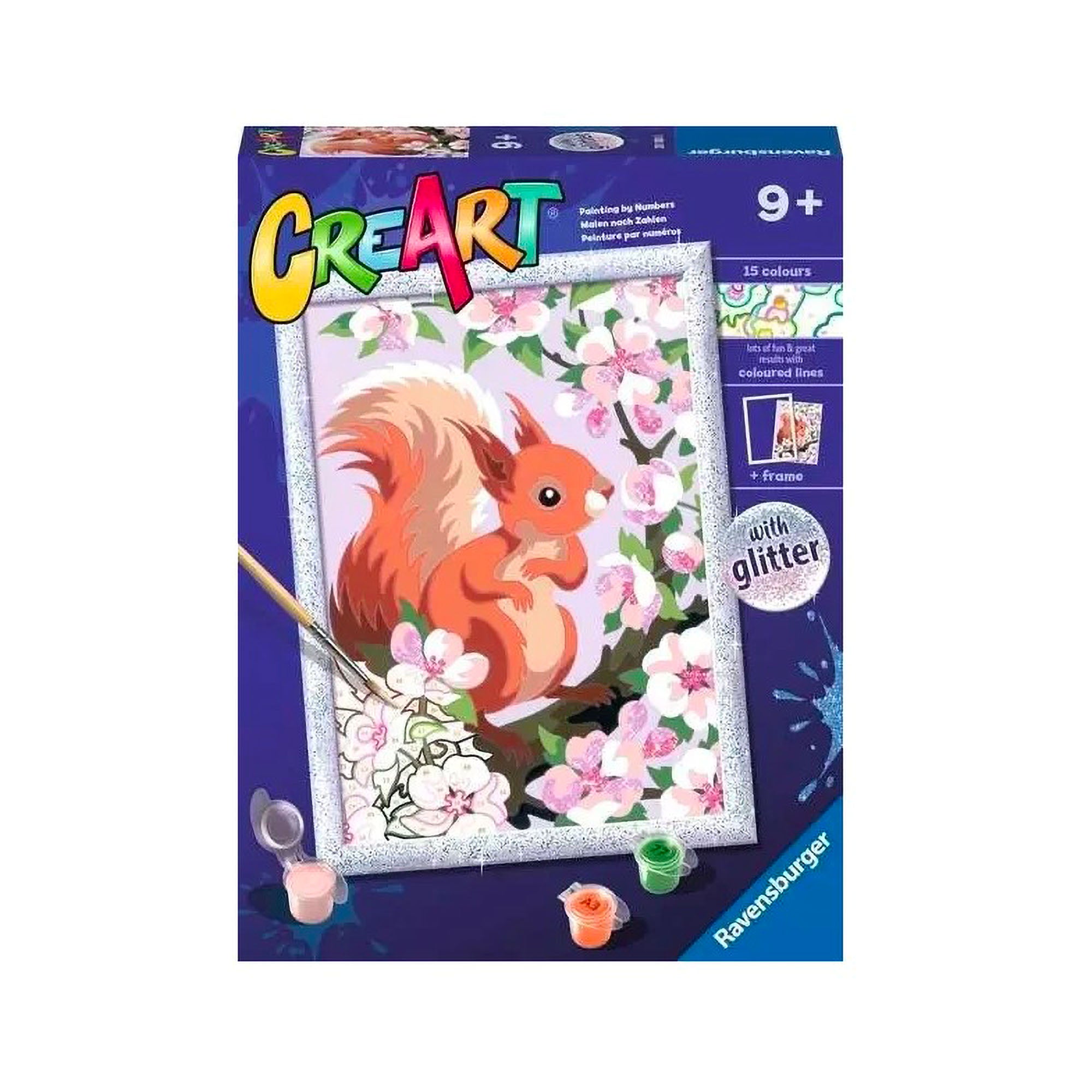 CreArt Kids' Spring Squirrel Paint by Number Kit - Unleash Young Artists!