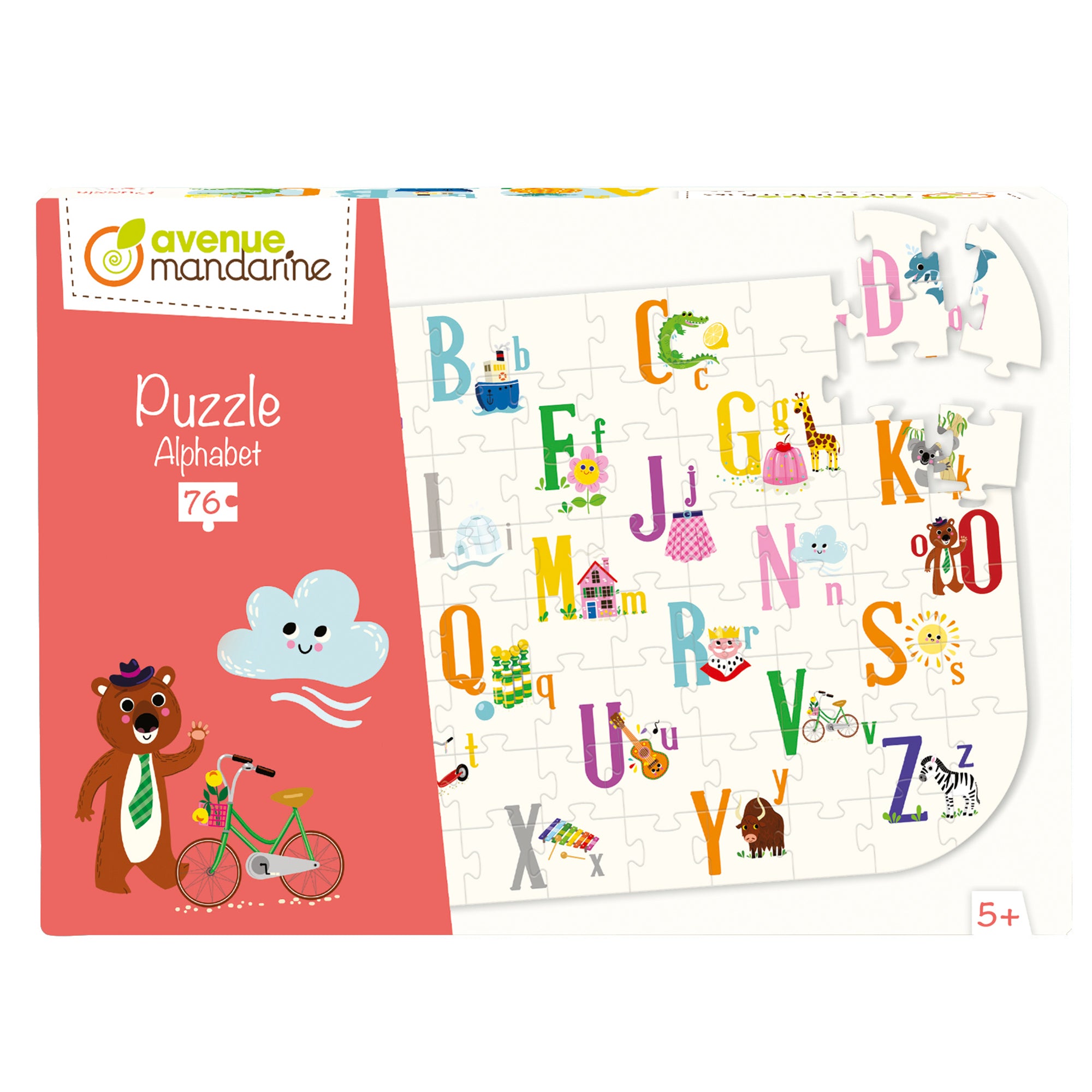 76-Piece Magical Alphabet Educational Puzzle