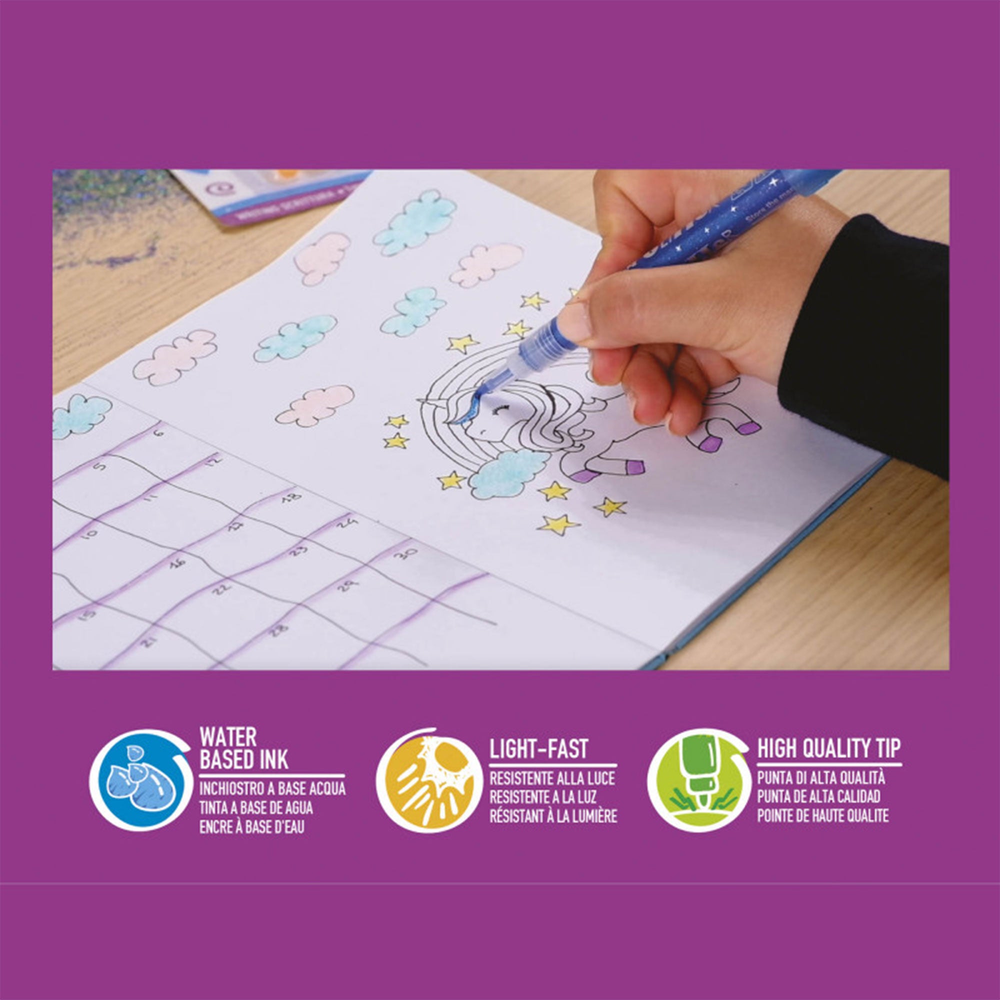 Carioca 6-Pack Glitter Markers: Unleash Your Creativity!
