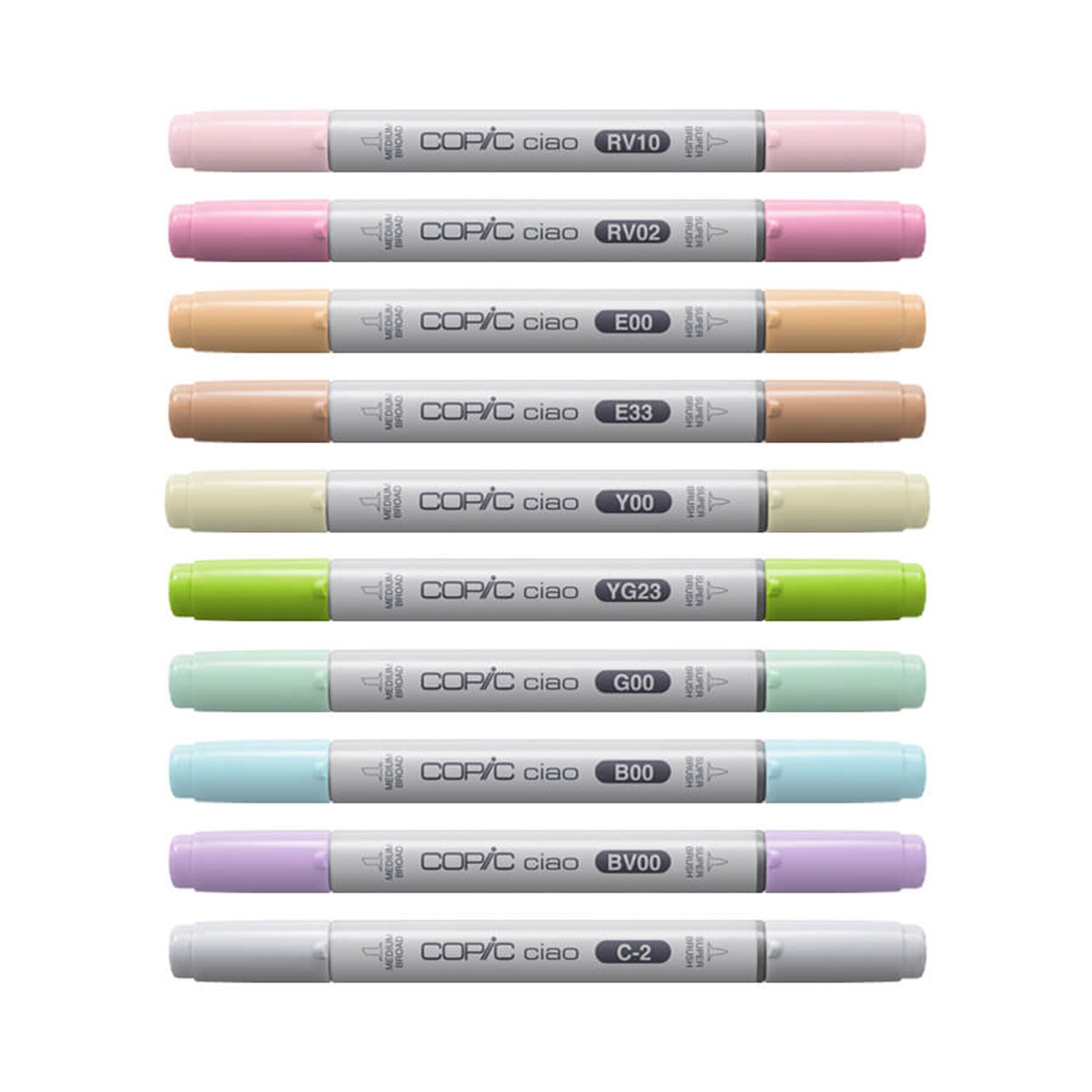 Copic Ciao Markers - Unleash Your Creativity with 12-Piece Starter Set