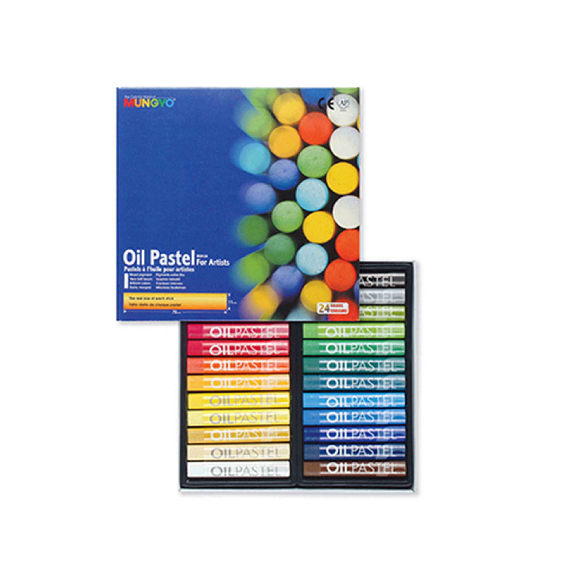 24-Pack Premium Artists' Oil Pastels - Unleash Your Creativity!