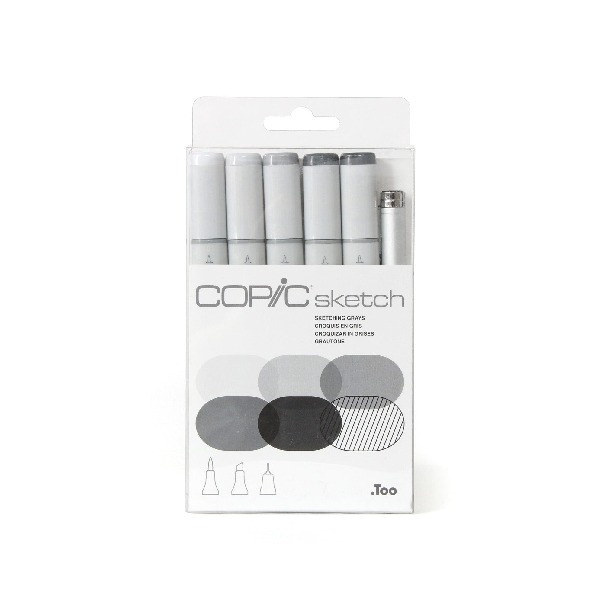 Amazing 6-Pack Copic Sketch Markers in Stunning Greys
