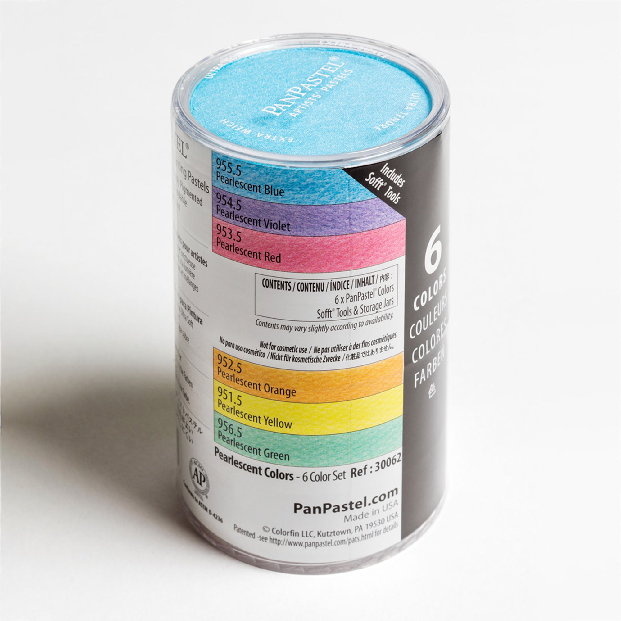 Stunning 6-Colour Pearlescent PanPastel Set
