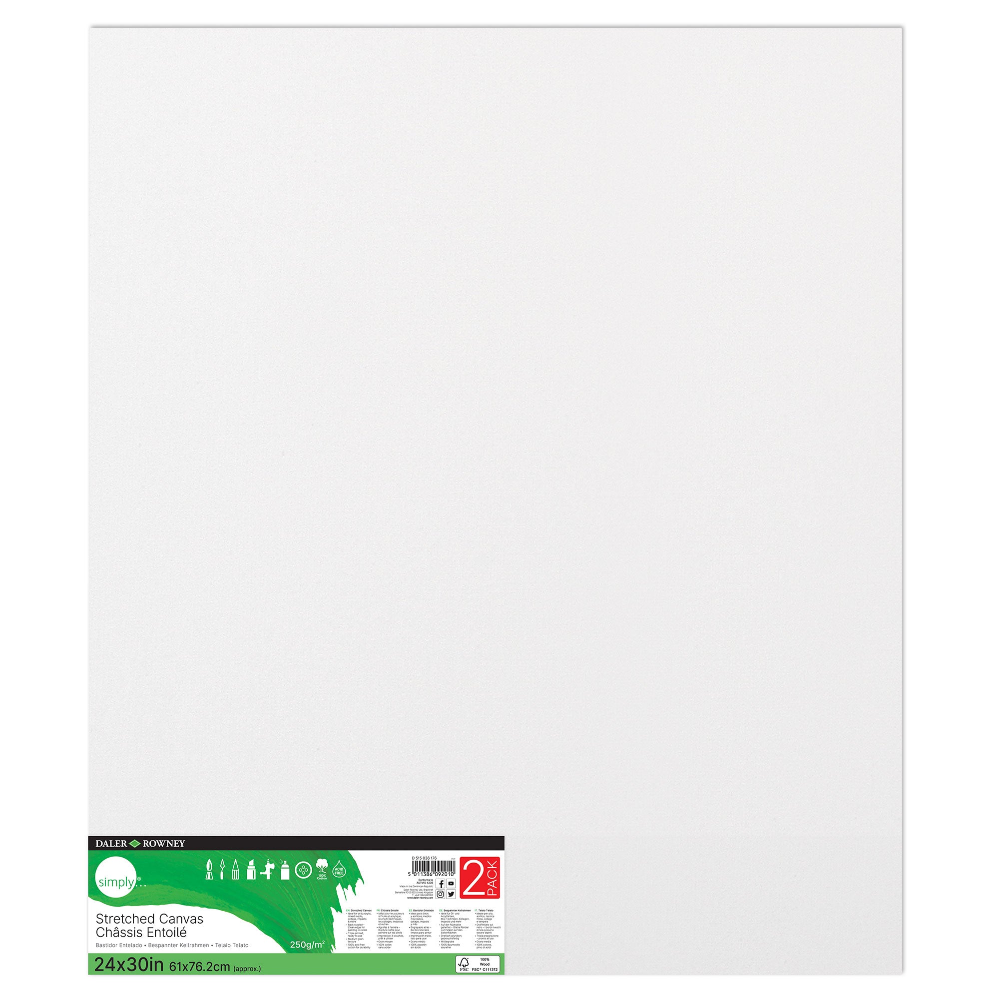 Grab This 2-Pack of Simply Canvases - 14 X 18 Inches!