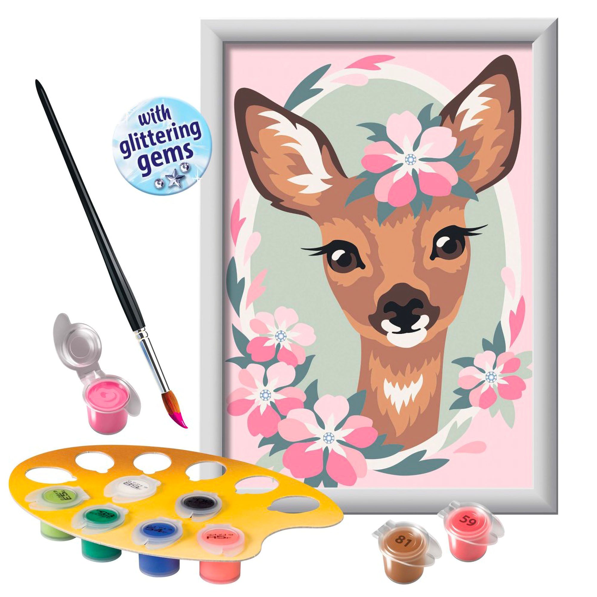 CreArt Kids' Enchanting Deer Paint by Number Kit