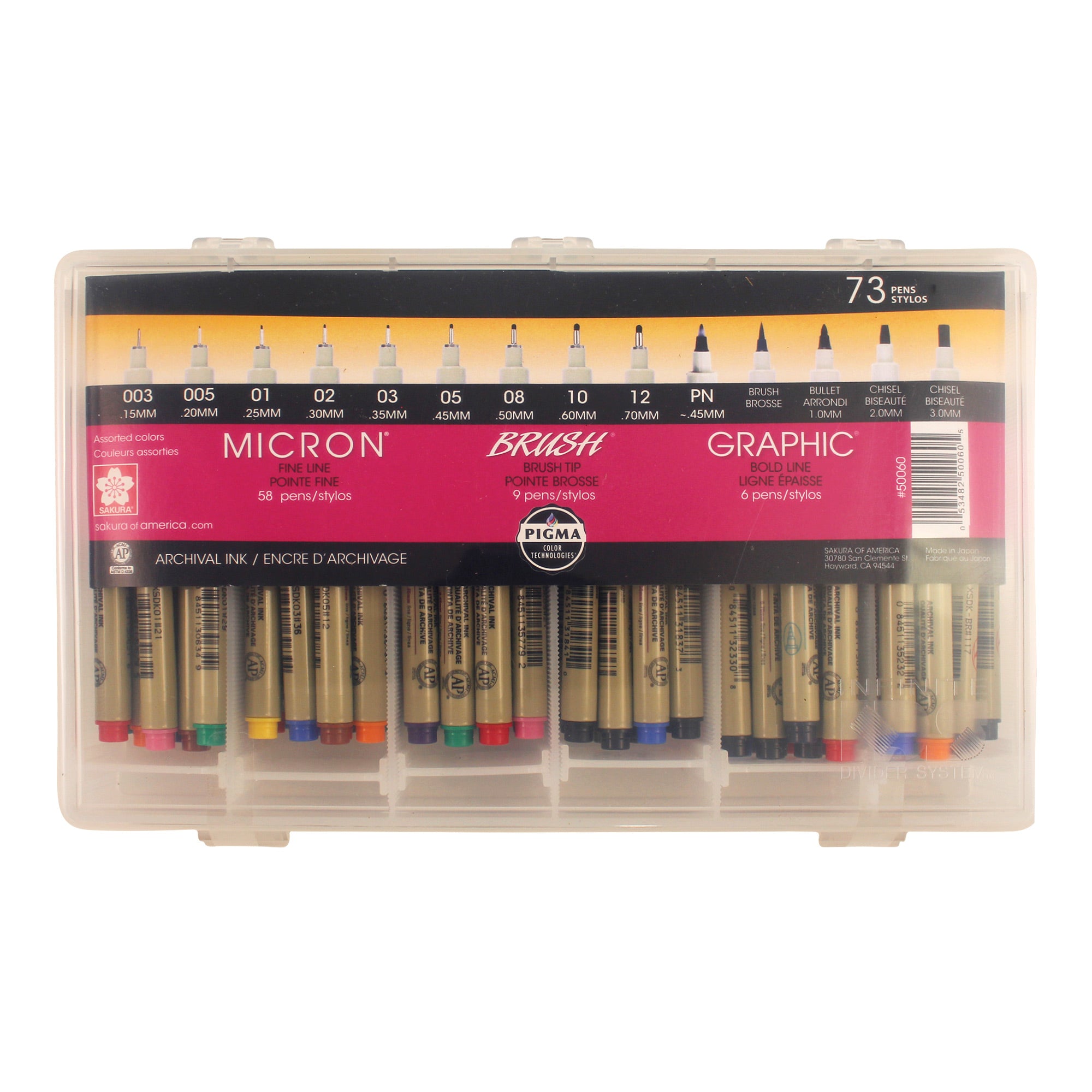 Unleash Your Creativity with the 73-Piece Pigma Micron Gift Set