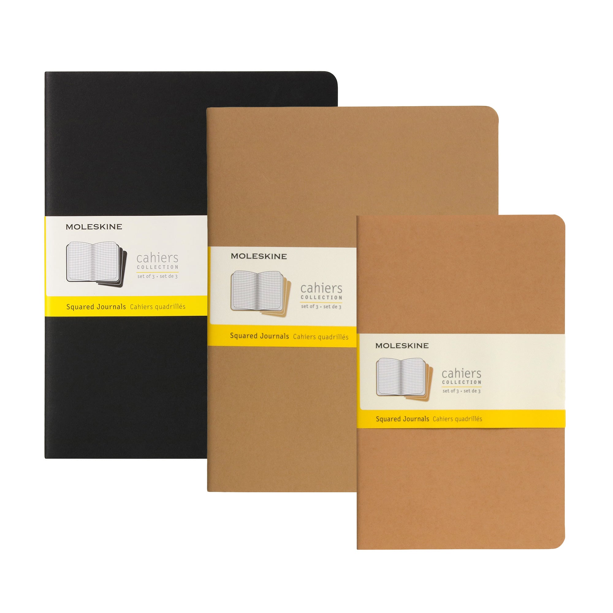 Triple Pack of Squared Journals - Unleash Your Creativity!