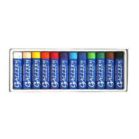 12-Pack Semi-Jumbo Oil Pastels for Artists - Unleash Your Creativity!