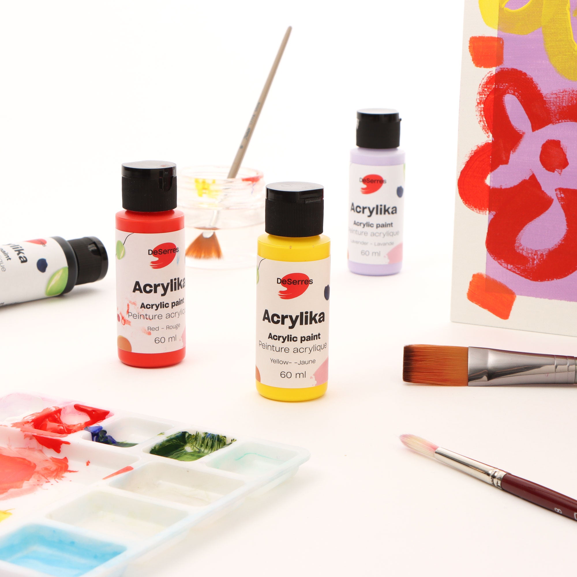 Acrylika Premium Acrylic Paint Kit - 20 Bottles of 60 ml