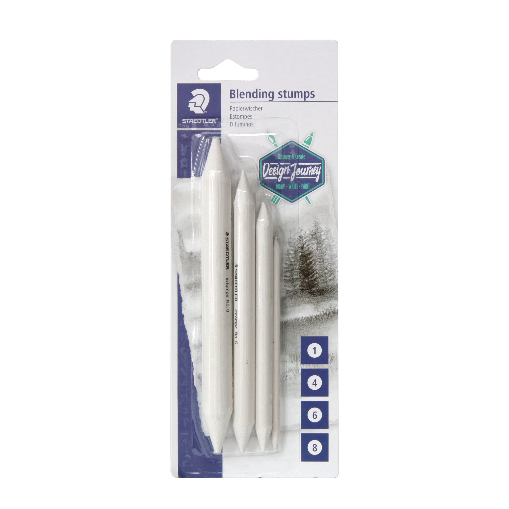 4-Pack Artistic Paper Stumps - A Must-Have for Artists!