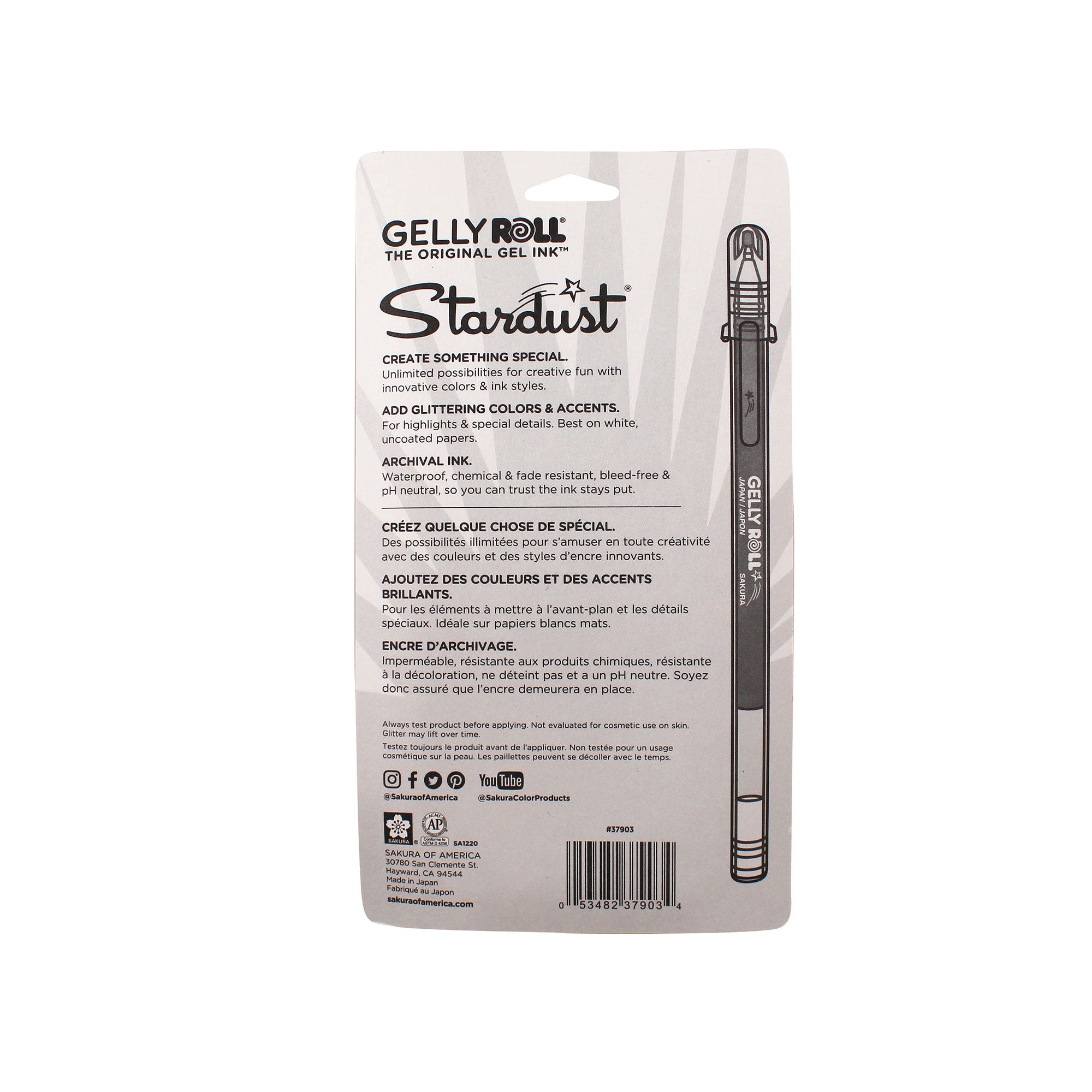 Enchanting 6-Pack Gelly Roll Stardust Pens - Galaxy Edition