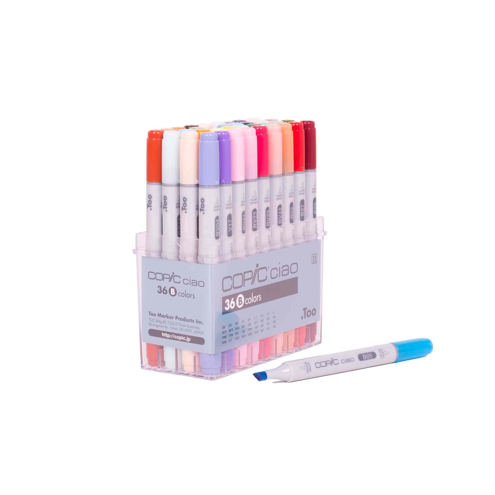 Copic Ciao Markers - Set B, 36 Vibrant Colours - A Must-Have for Artists!