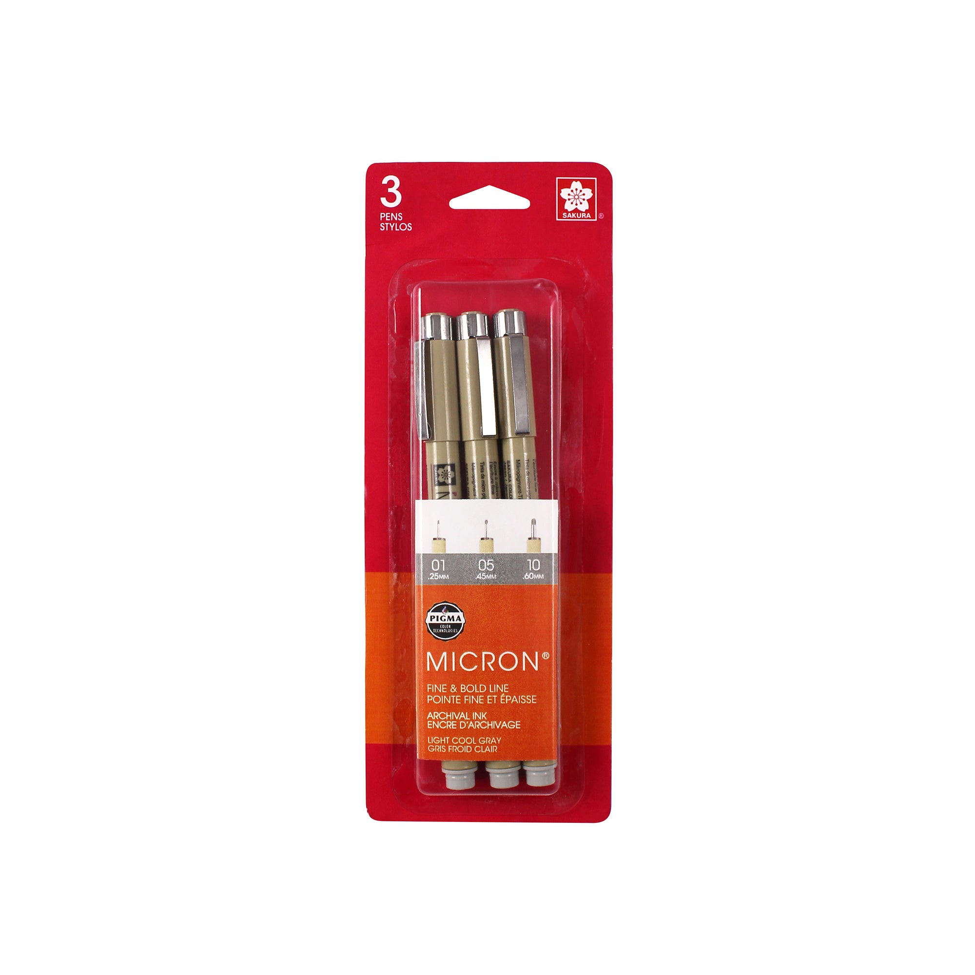 Pigma Micron Pen Trio - Light Cool Grey Delight