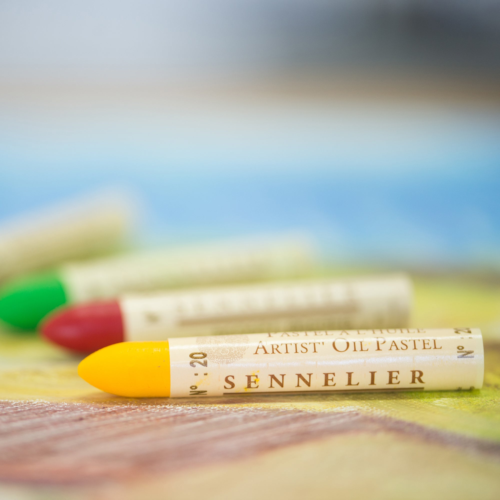 24-Piece Landscape Oil Pastel Set - Unleash Your Creativity!