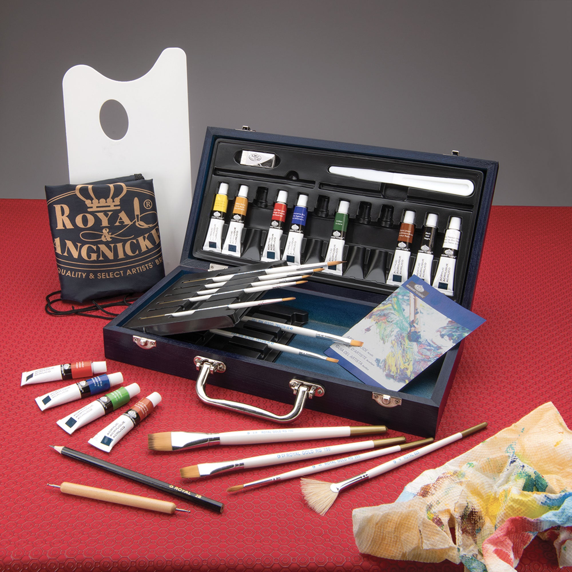 Artistic Acrylic Wooden Box Kit - 32 Pieces