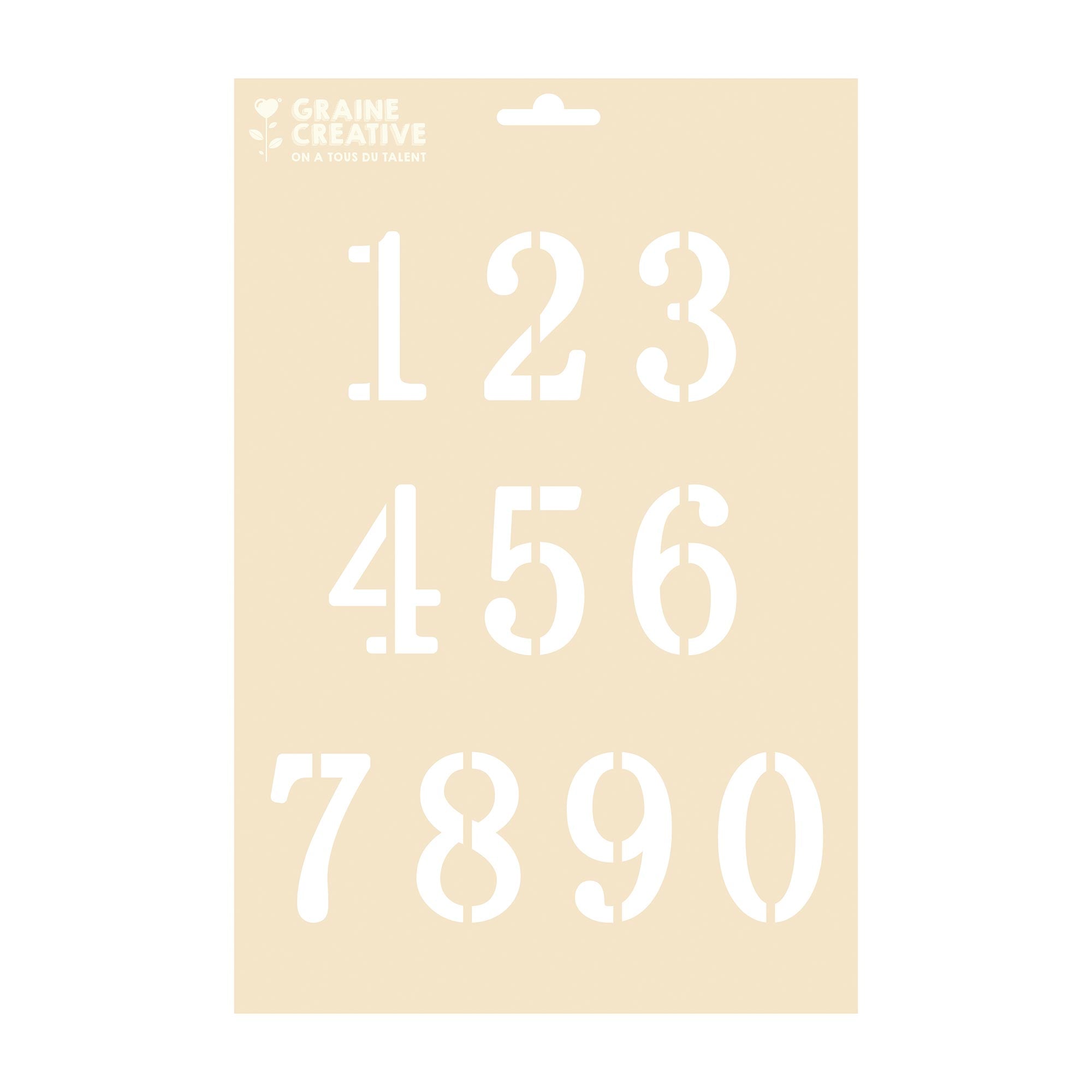 A4 Number Stencil - Unleash Your Creativity!