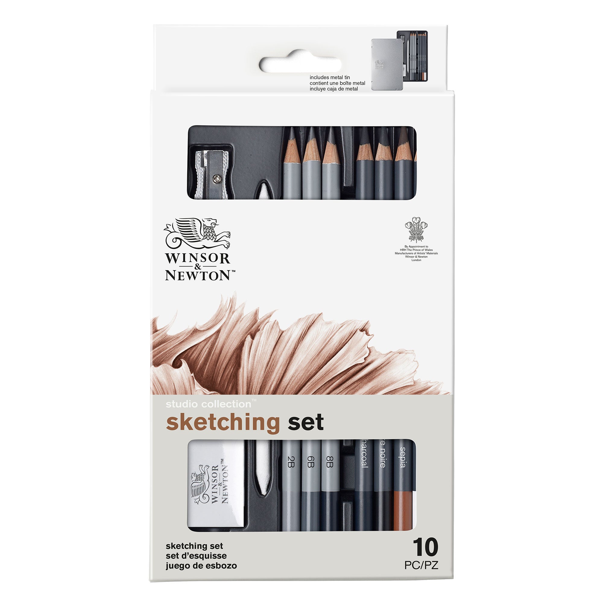 Winsor & Newton 10-Piece Premium Studio Sketching Set