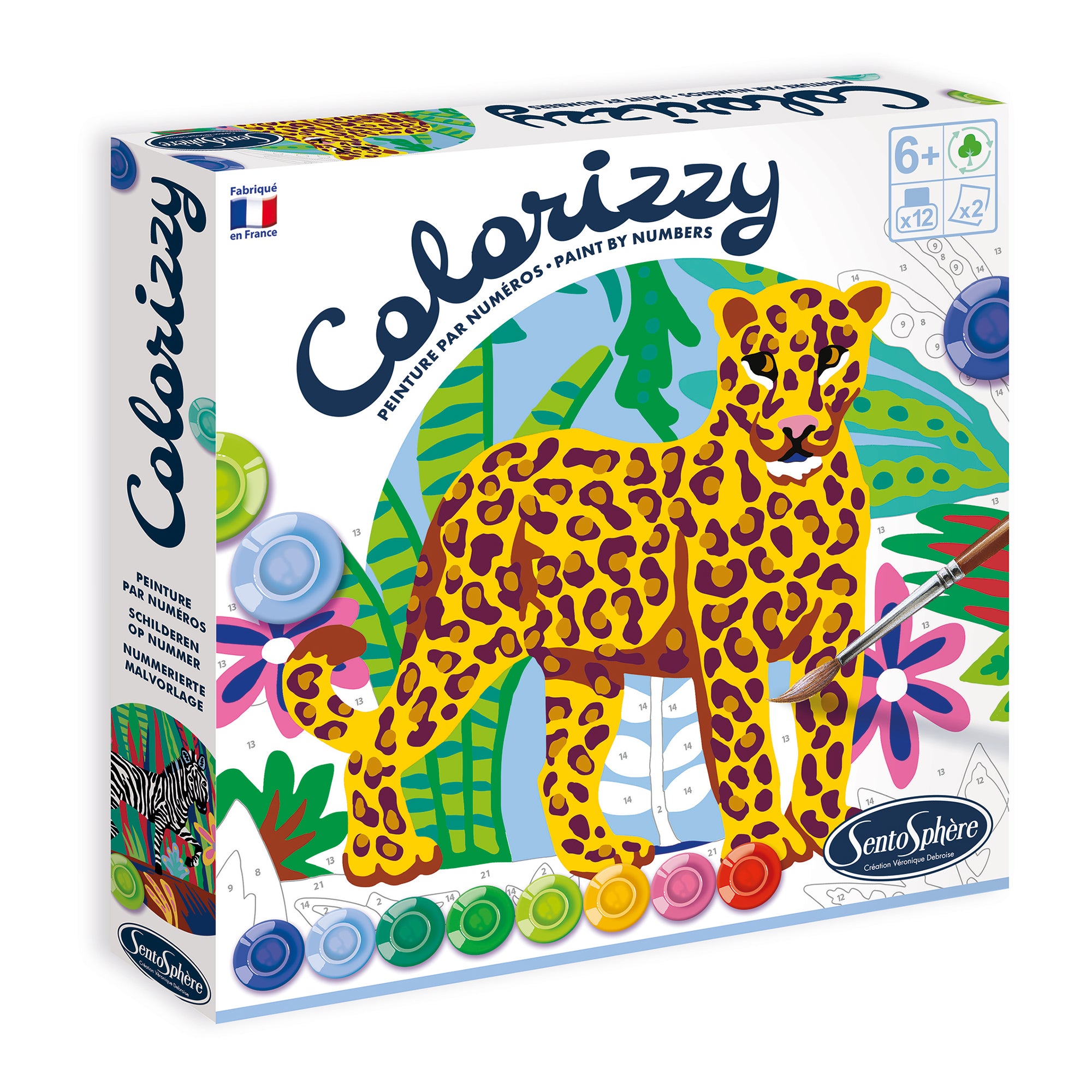 Colorizzy Zebra & Leopard Paint by Numbers - Unleash Your Creativity!