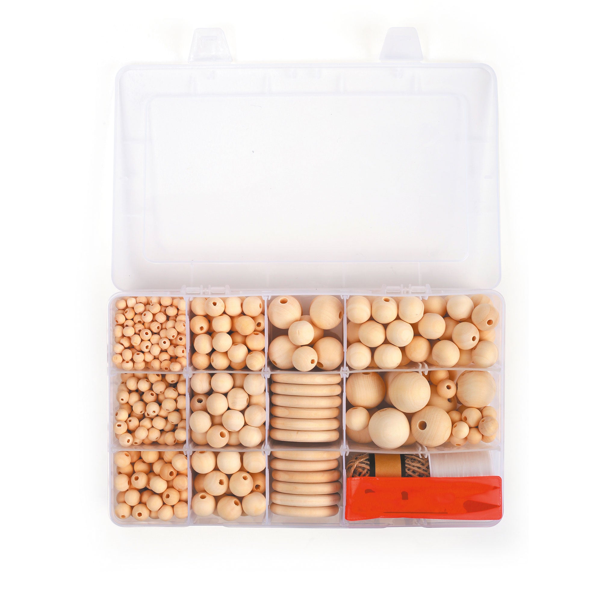 Amazing 747-Piece Wooden Bead Craft Set
