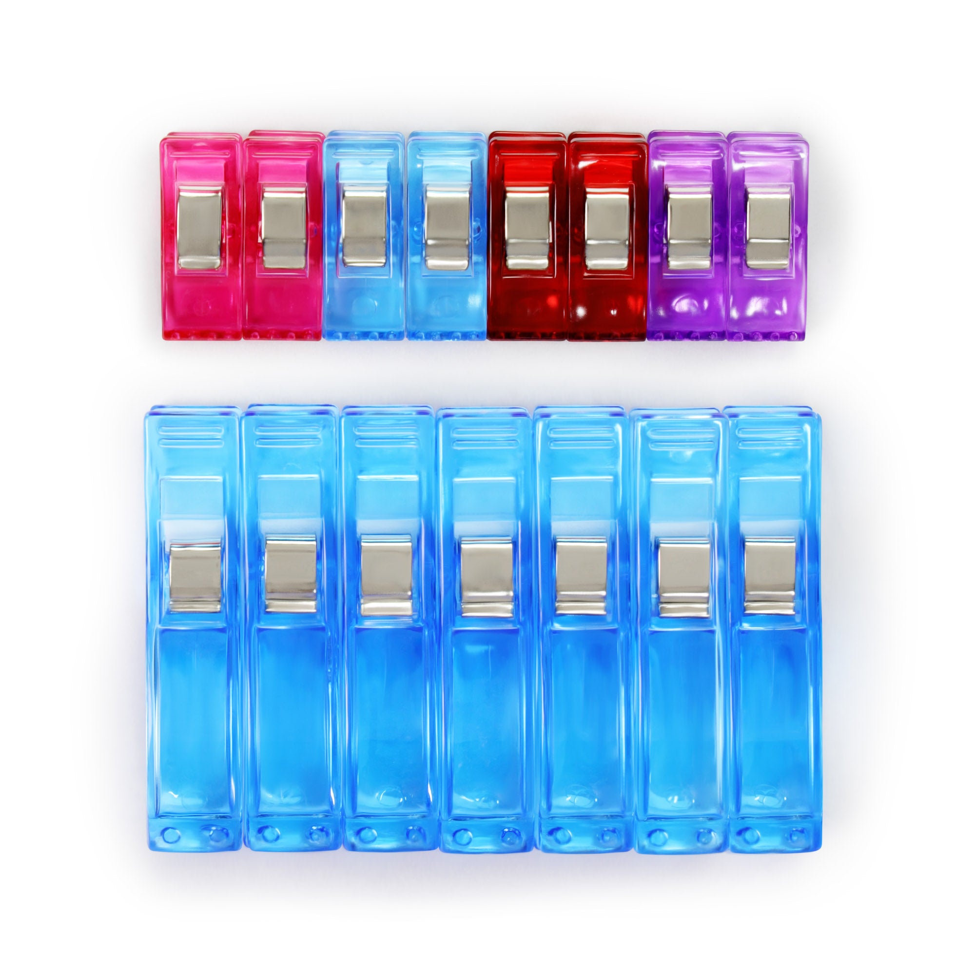 15-Piece Fabric Clip Set - Small and Large