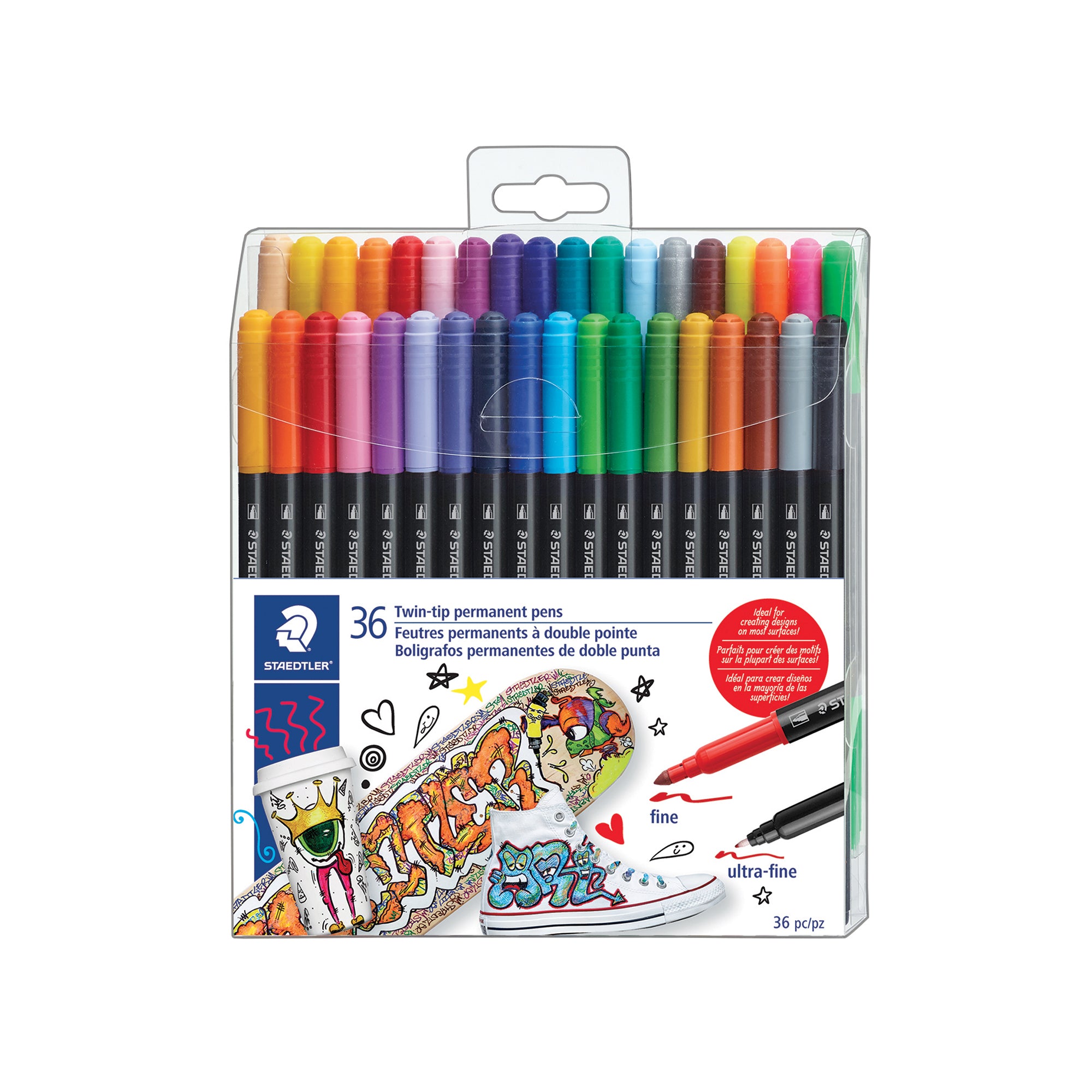 36-Piece Set of Double-Ended Permanent Markers - Your Ultimate Writing Solution!