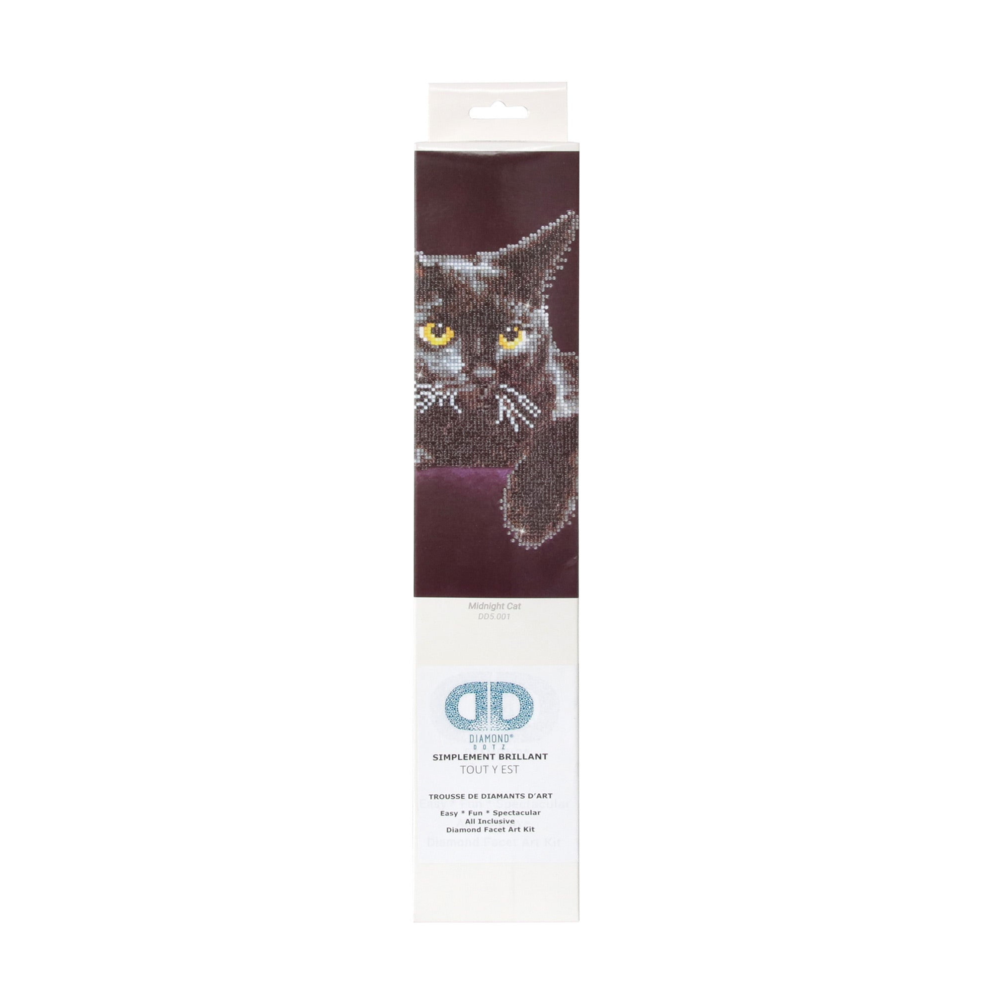 Diamond Dotz Midnight Cat Craft Kit - Sparkle Your Creativity!