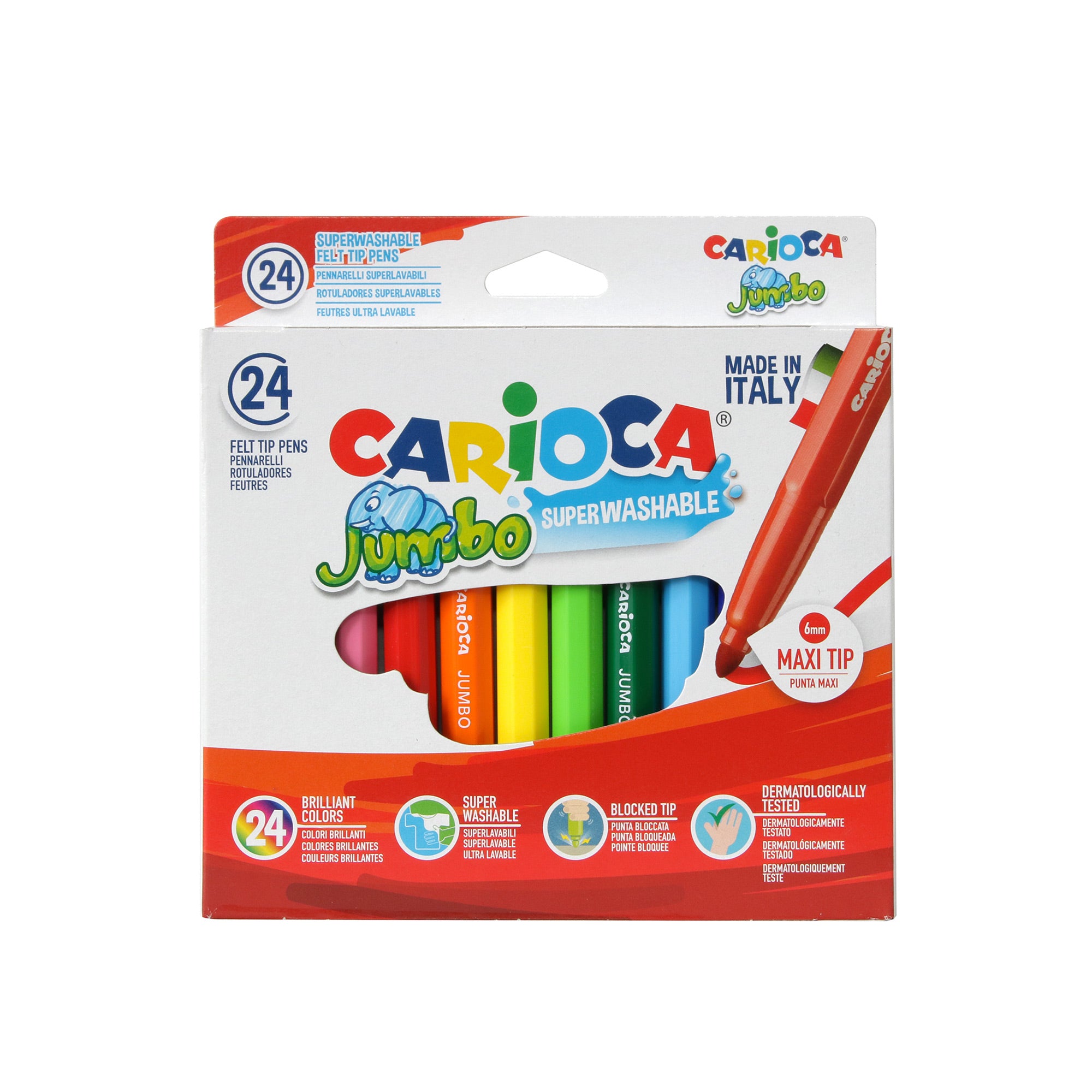 24-Pack Super Jumbo Washable Markers for Kids