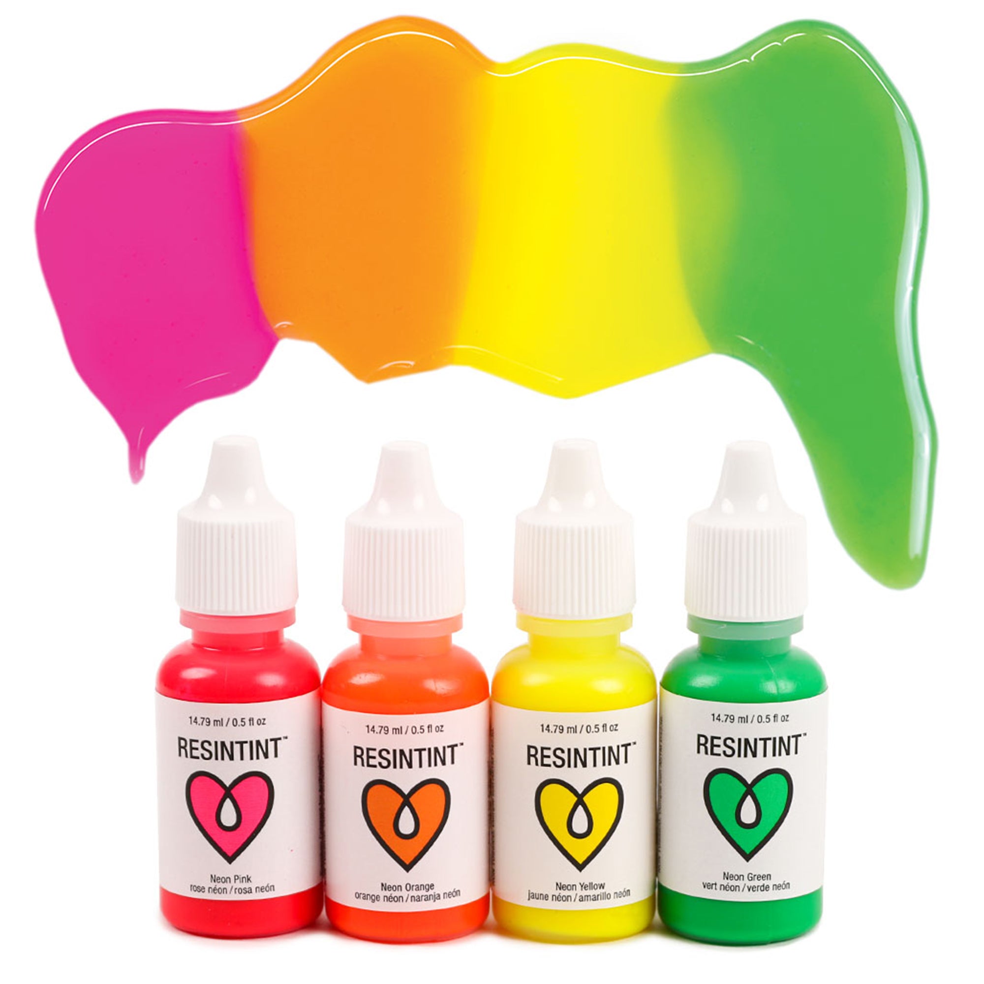 Neon ResinTint 4-Pack: Vibrant Colors!