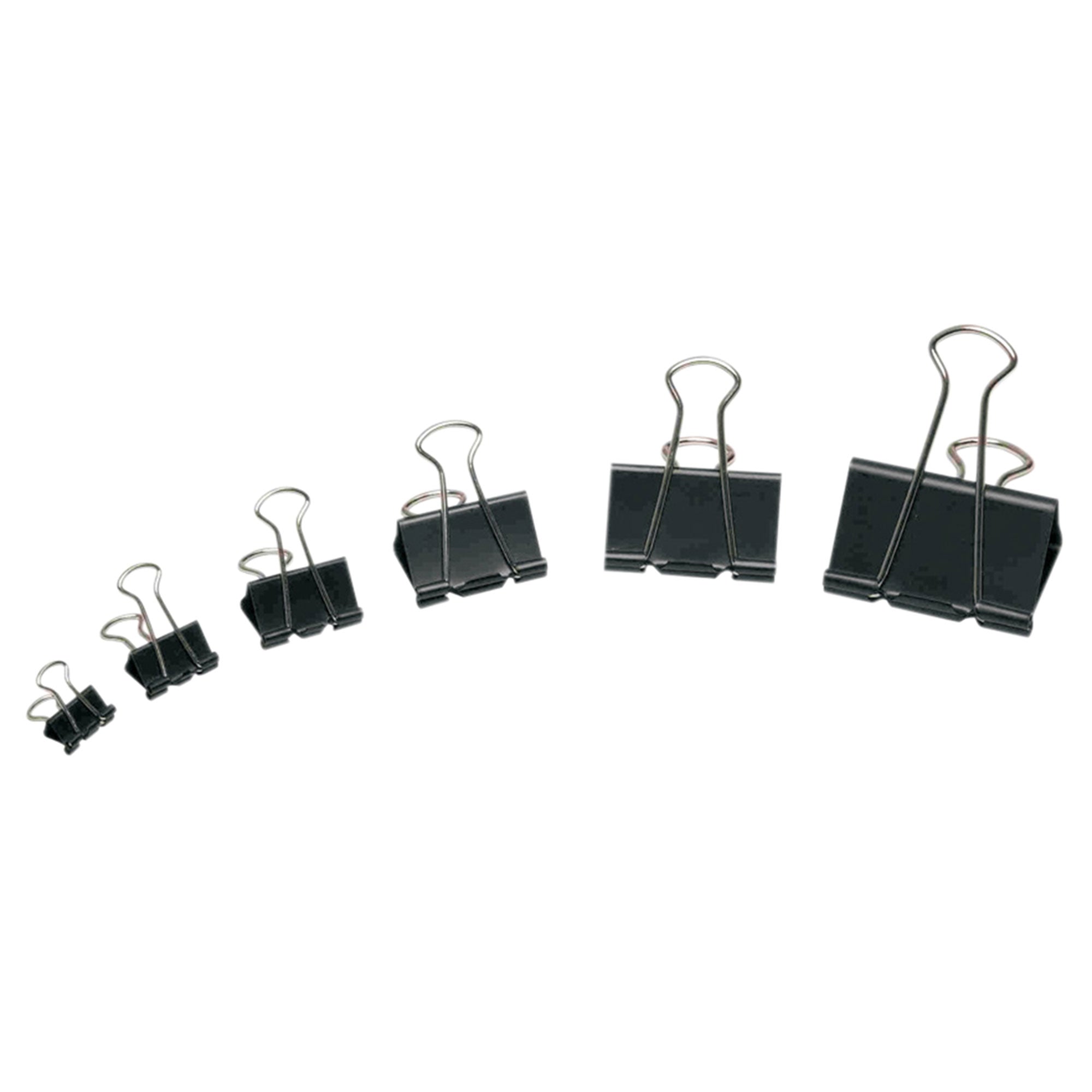 12-Pack Black 2-Inch Fold Back Clips - A Must-Have for Your Office!