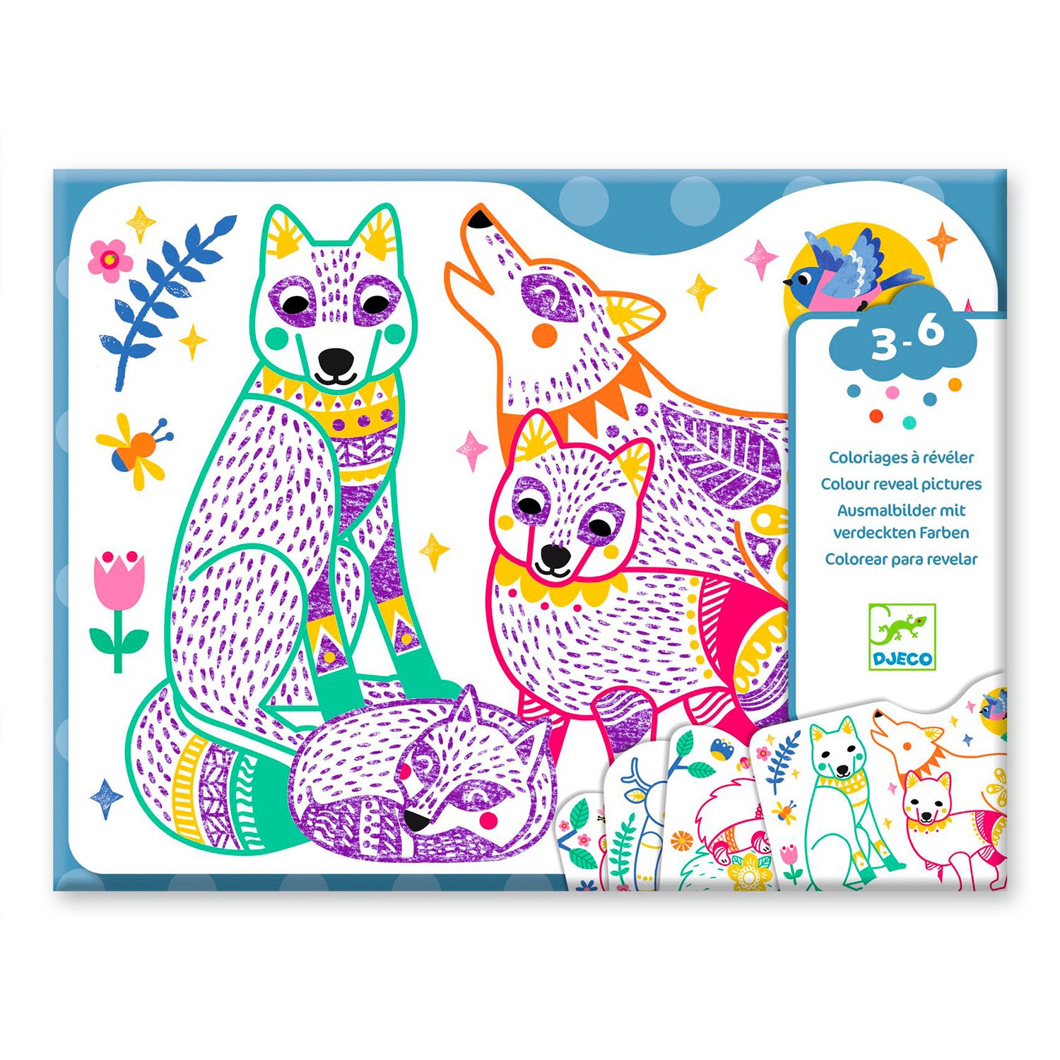 Magical Forest Families Colour Reveal Pictures