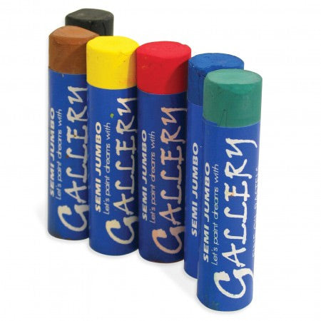 12-Pack Semi-Jumbo Oil Pastels for Artists - Unleash Your Creativity!