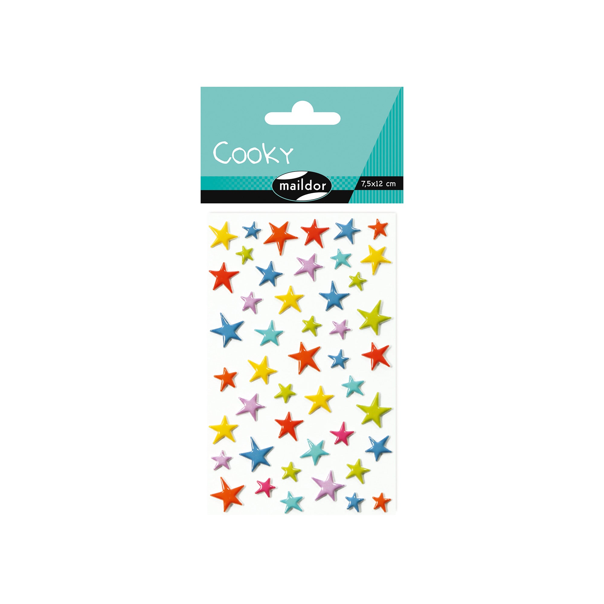 Magical Coloured Star Cooky Stickers